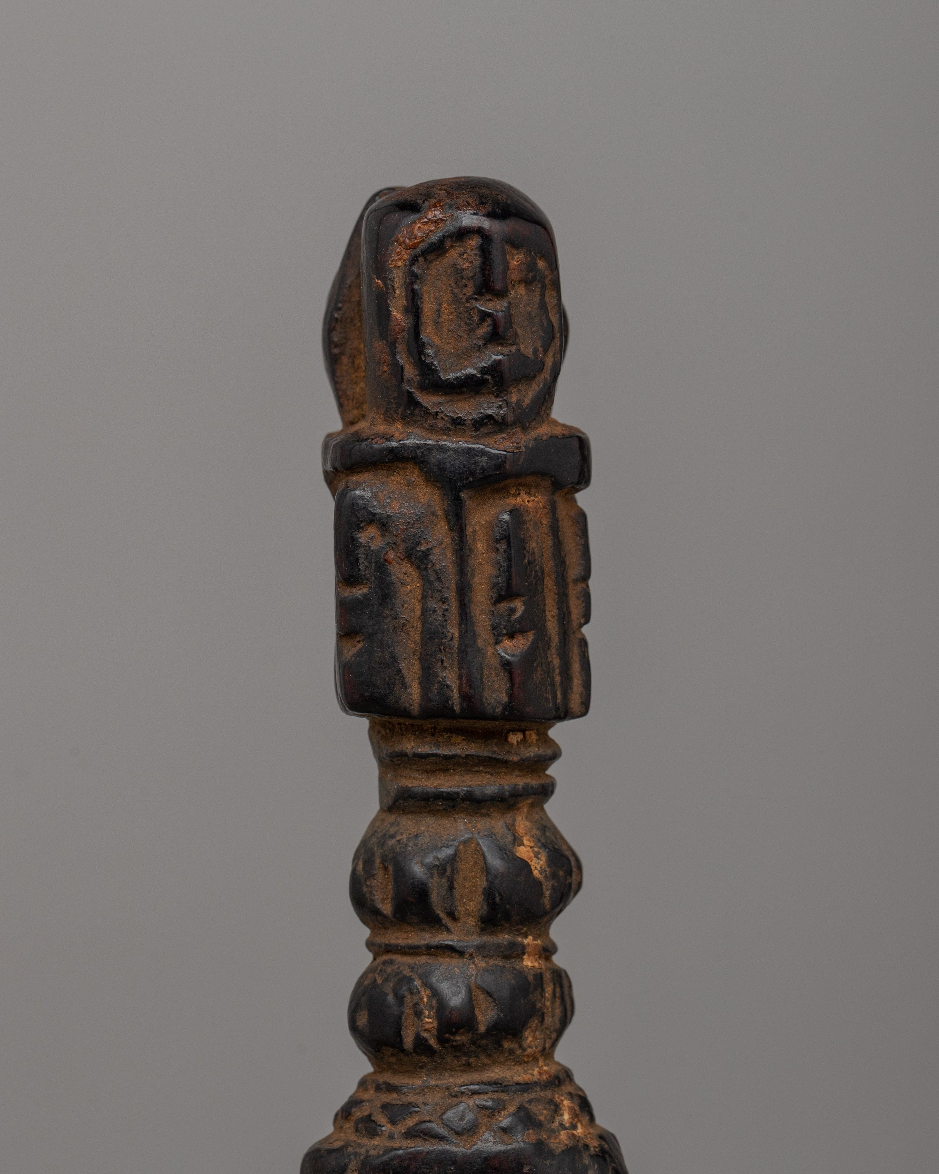 Ritual Dagger Dorje Phurba | Handcrafted Wooden Phurba