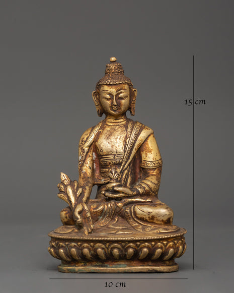 The Medicine Buddha Copper Statue | The Divine Heale