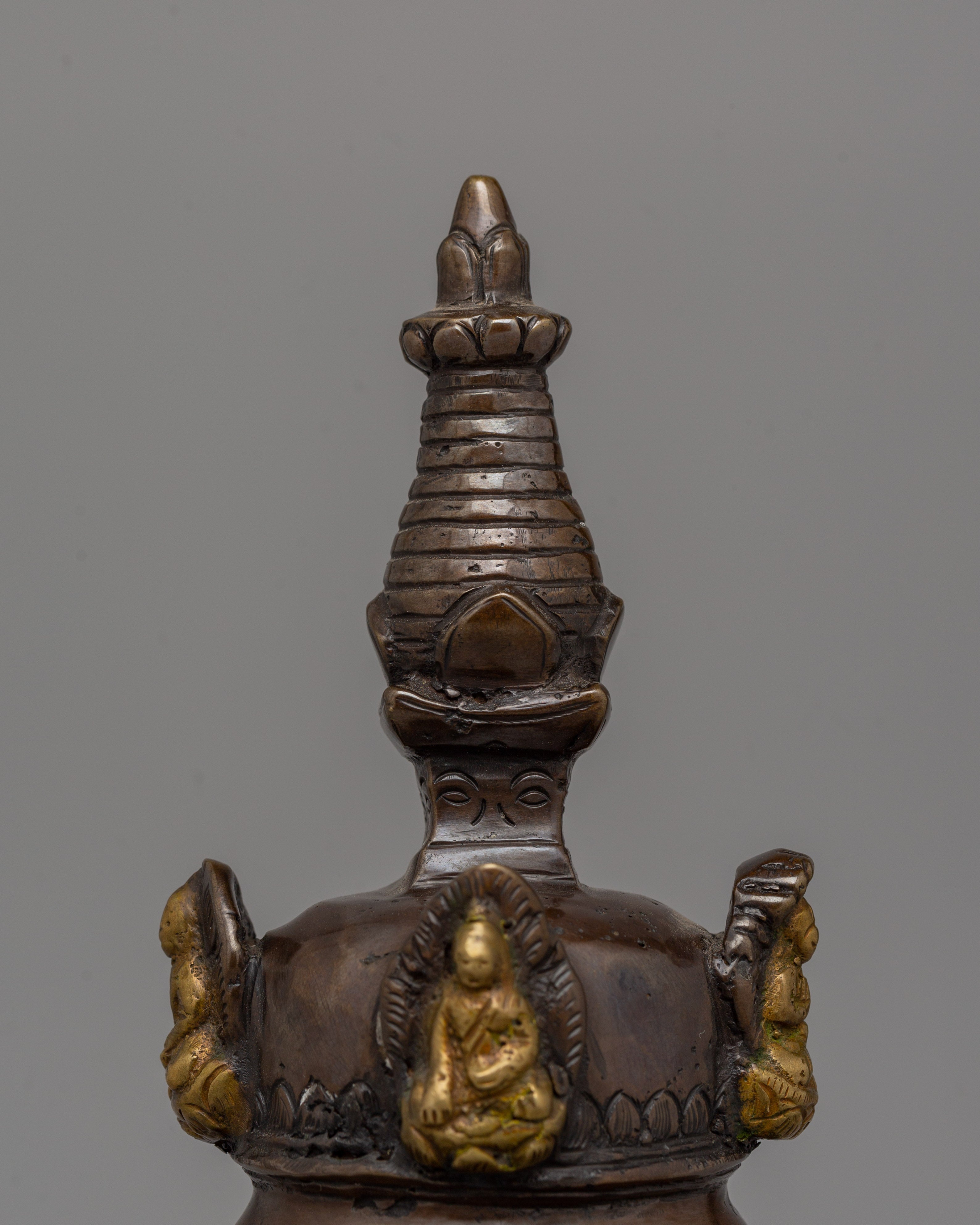 Stupa with Dharma Dhatu Statue | Sacred Statue for Enlightenment and Rituals