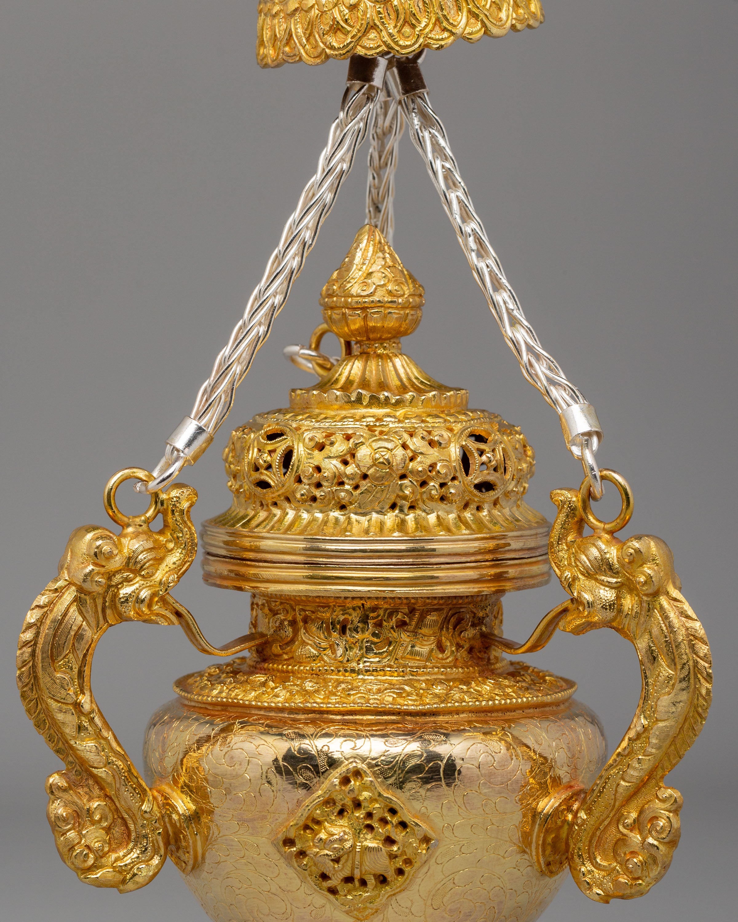 Spiritual Tibetan Altar Incense Burner | Sacred Ritual Tool for Meditation & Prayer