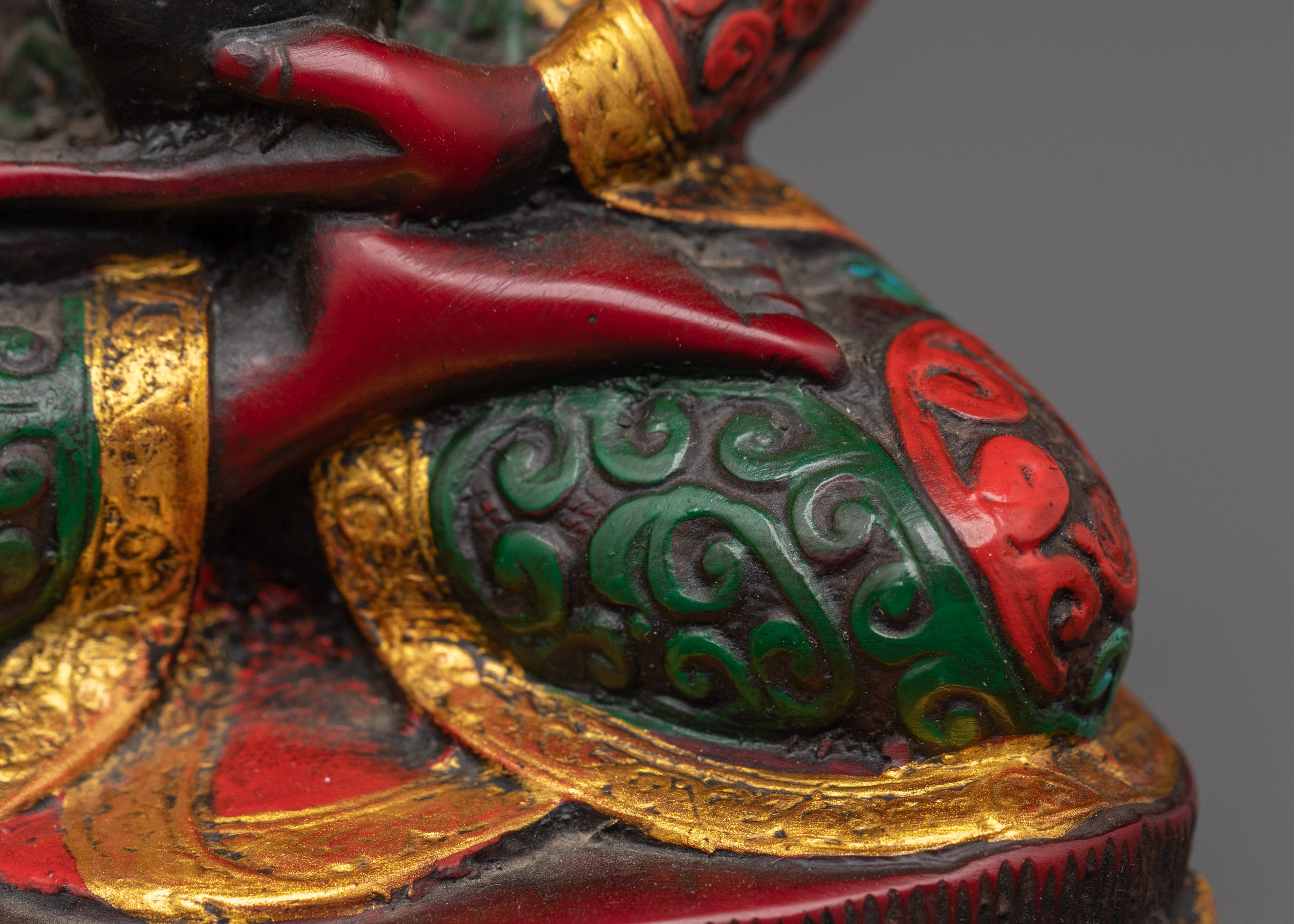 Tibetan Shakyamuni Buddha Sculpture | Handcrafted Ceramic Buddha Statue