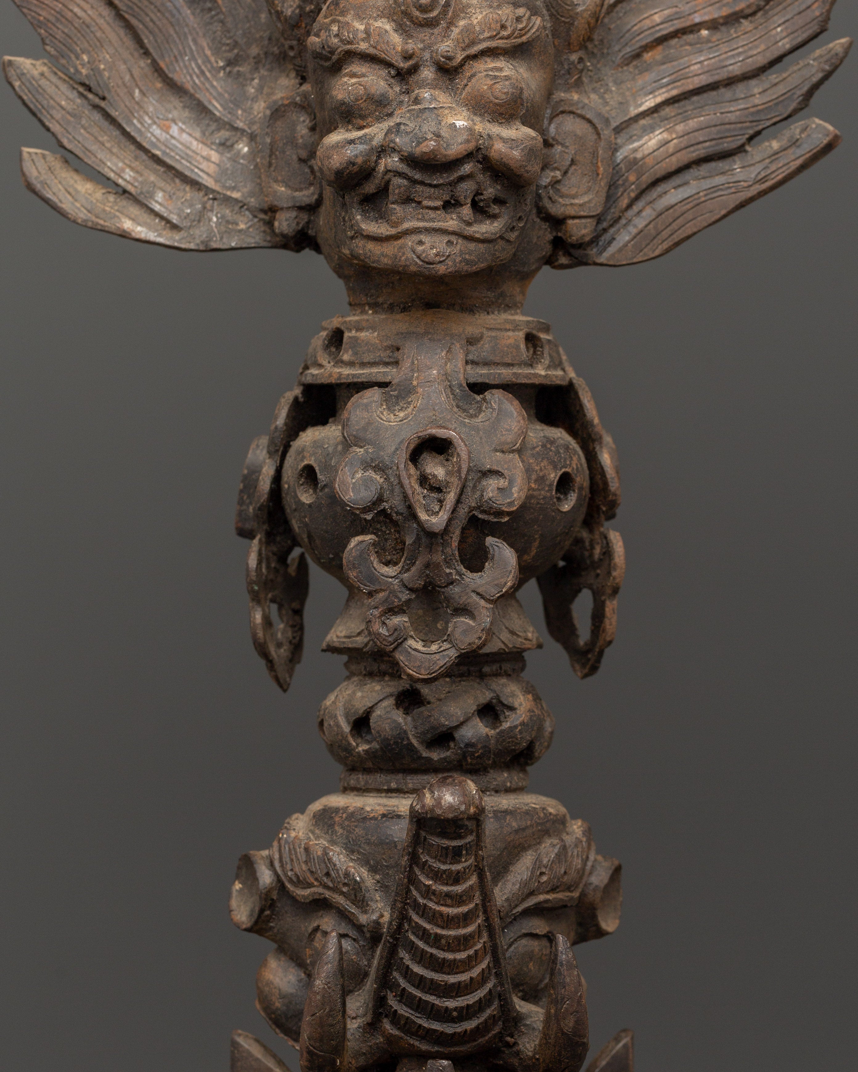 Mahakala Phurba Sacred Item | Wrathful Iron Ritual Dagger