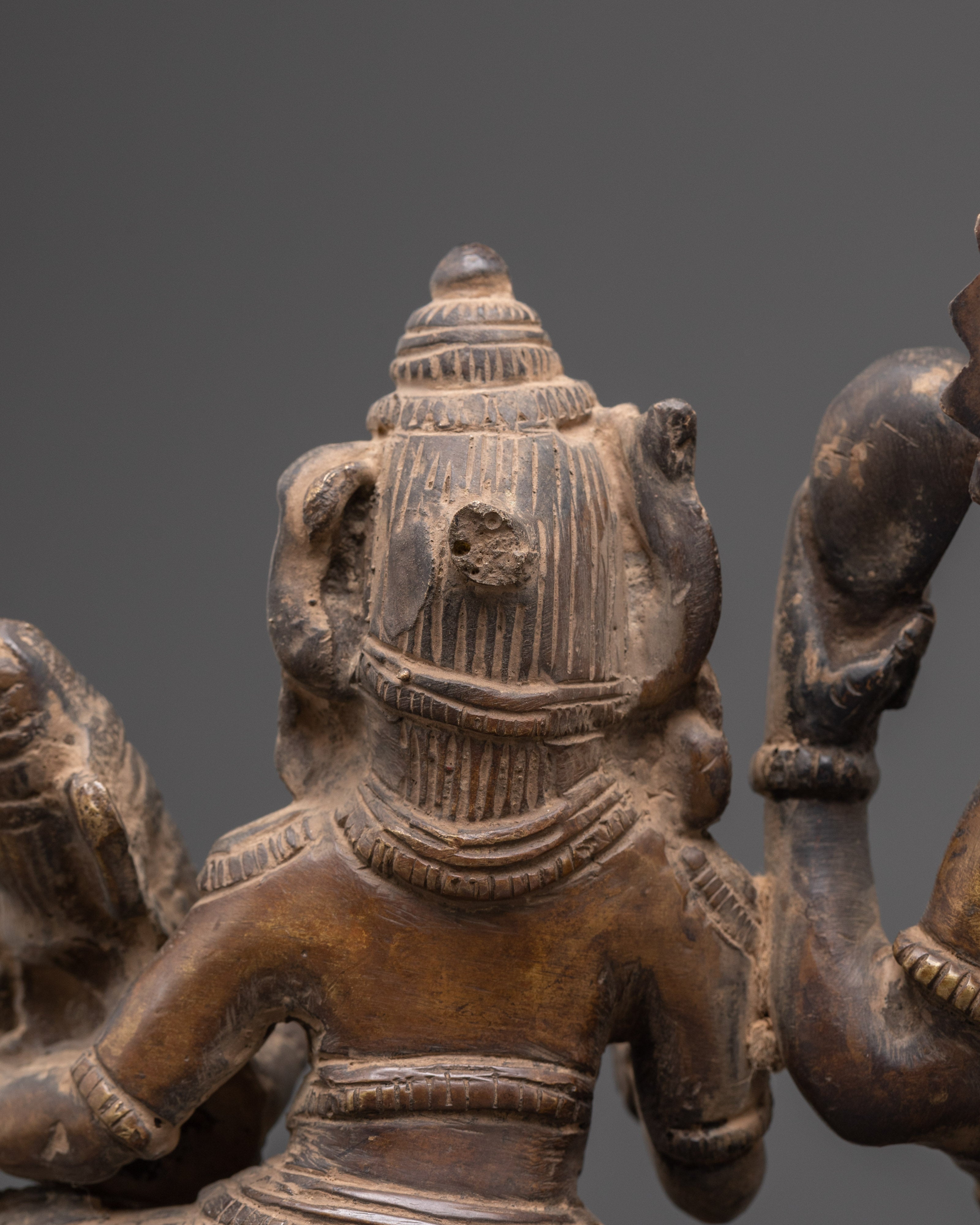 Handmade Shiva Family Statue | Lord Shiva, Parvati & Ganesha