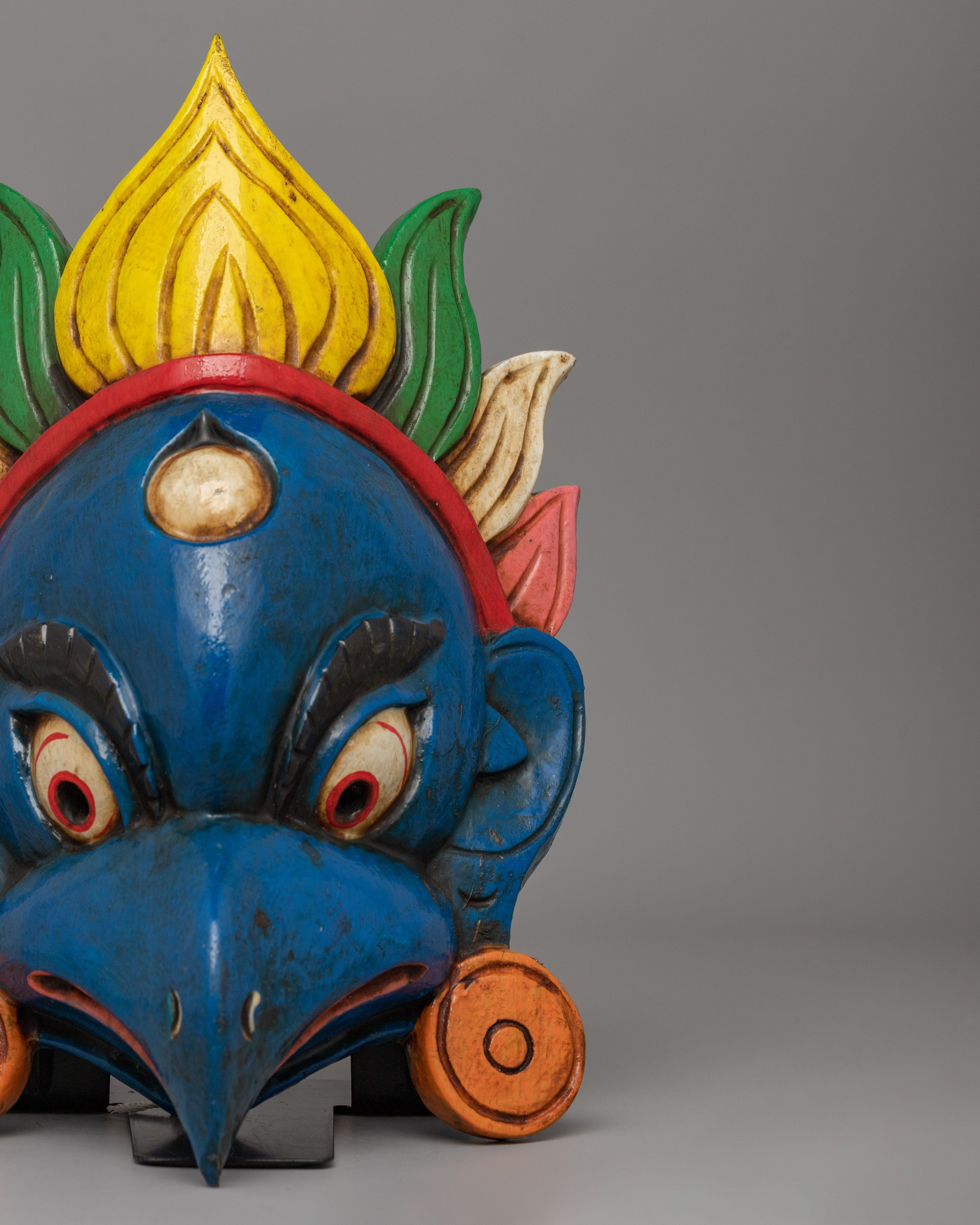 Mask of Garuda | Wooden Spiritual Ritual Mask