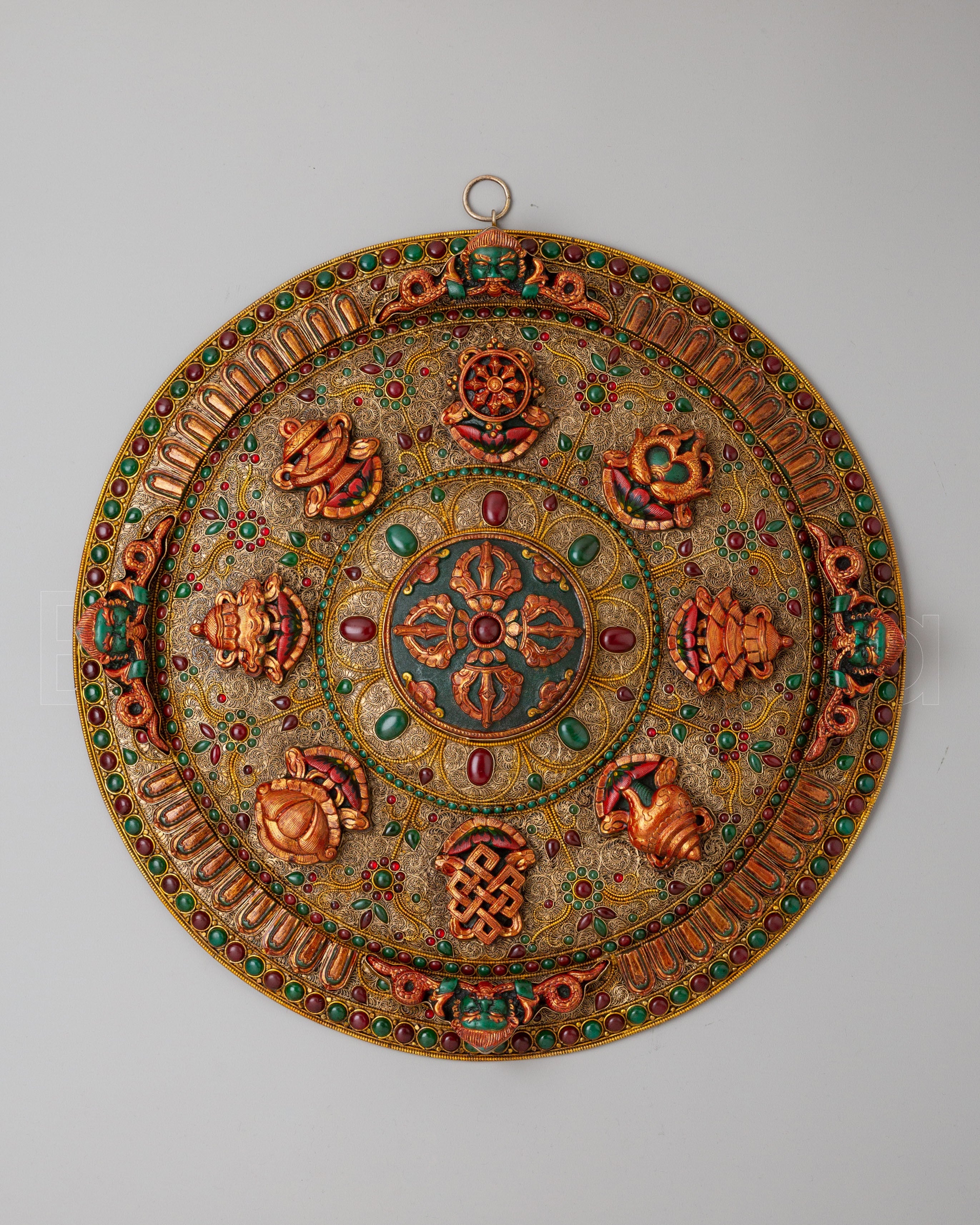 Tibetan Bishow Vajra Wall Hanging | Sacred Tibetan Artwork for Meditation