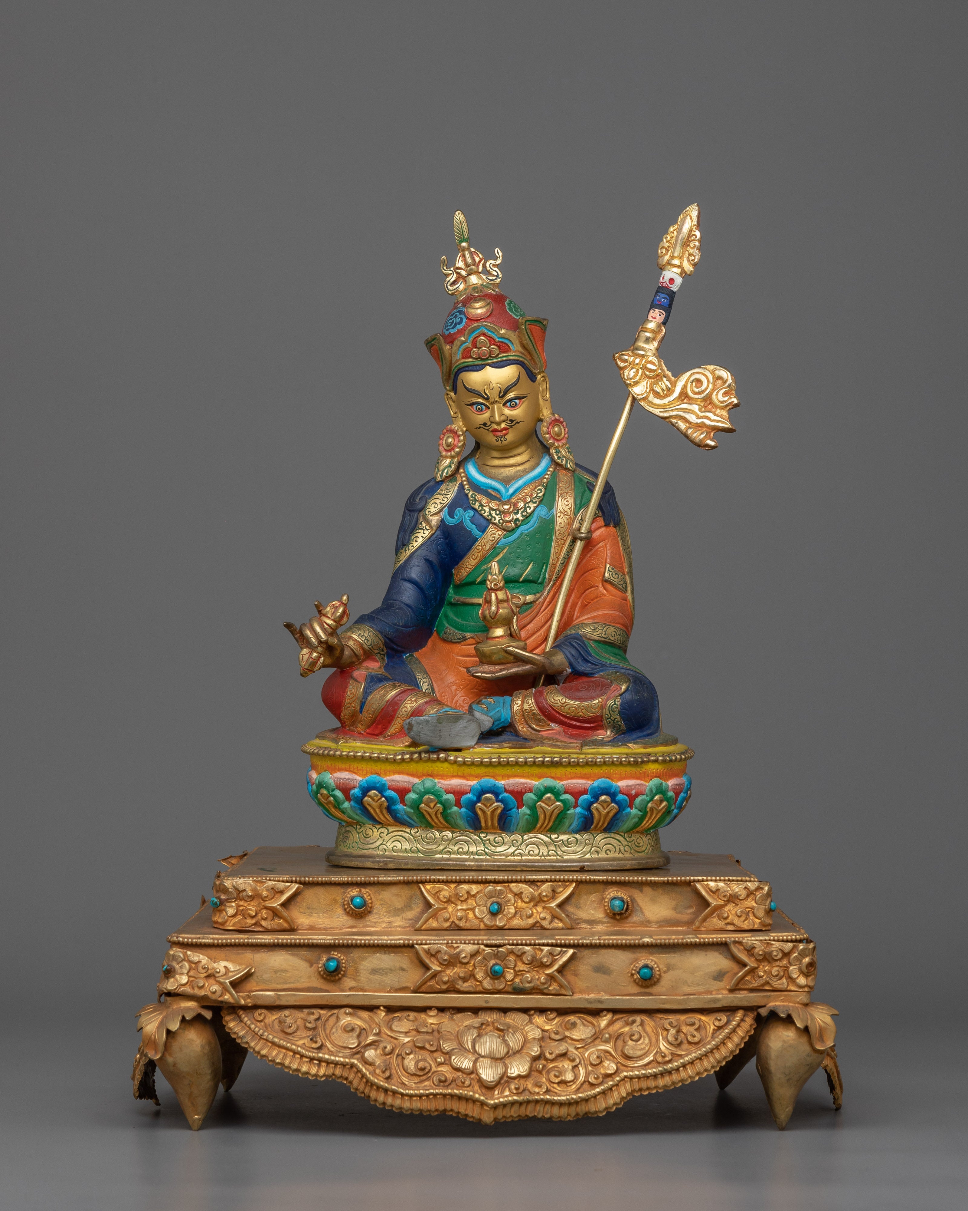 Guru Rinpoche with Beautiful Consort | A Divine Union of Wisdom and Compassion