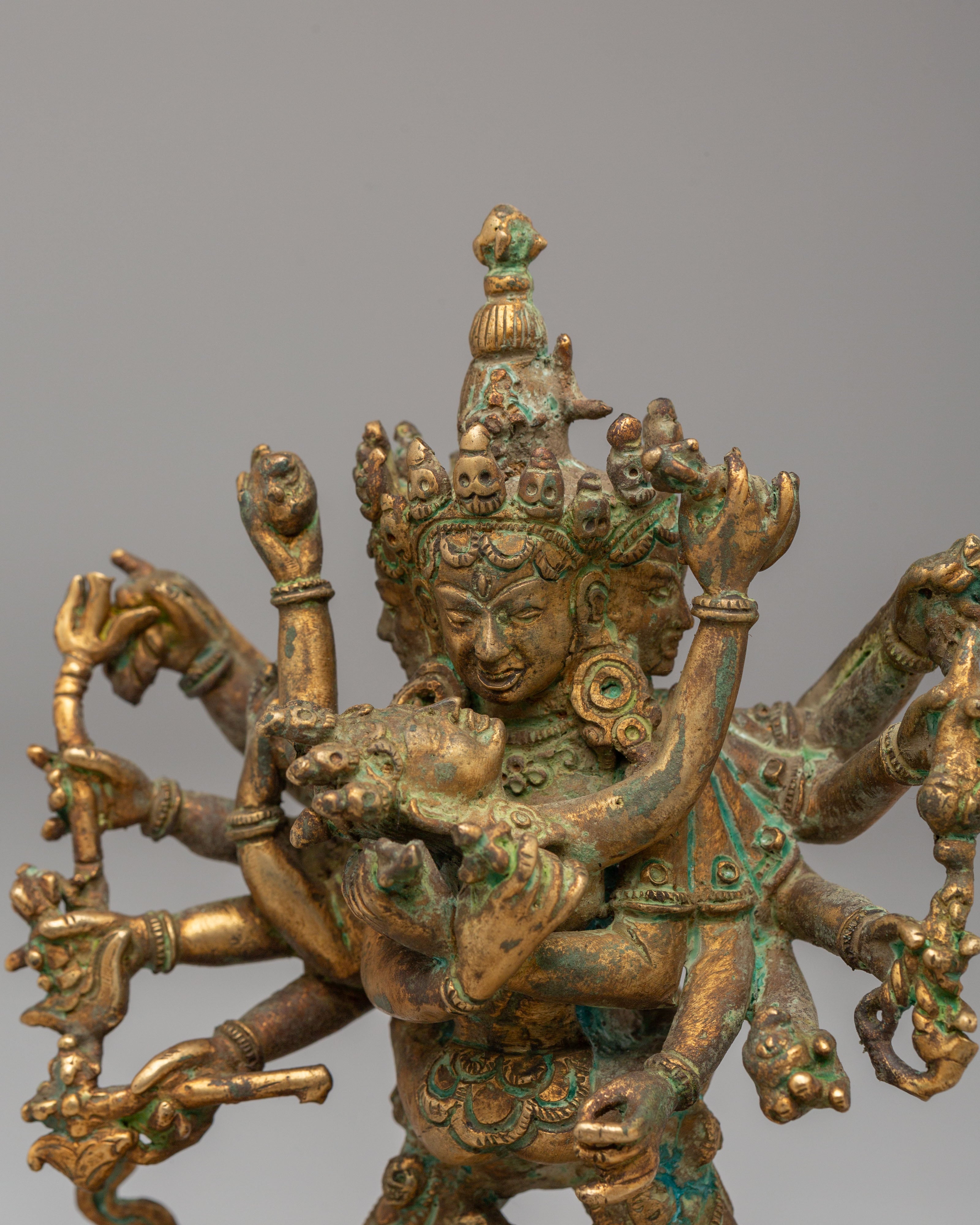 Handcrafted Chakrasamvara Figurine | Vajrayana Deity