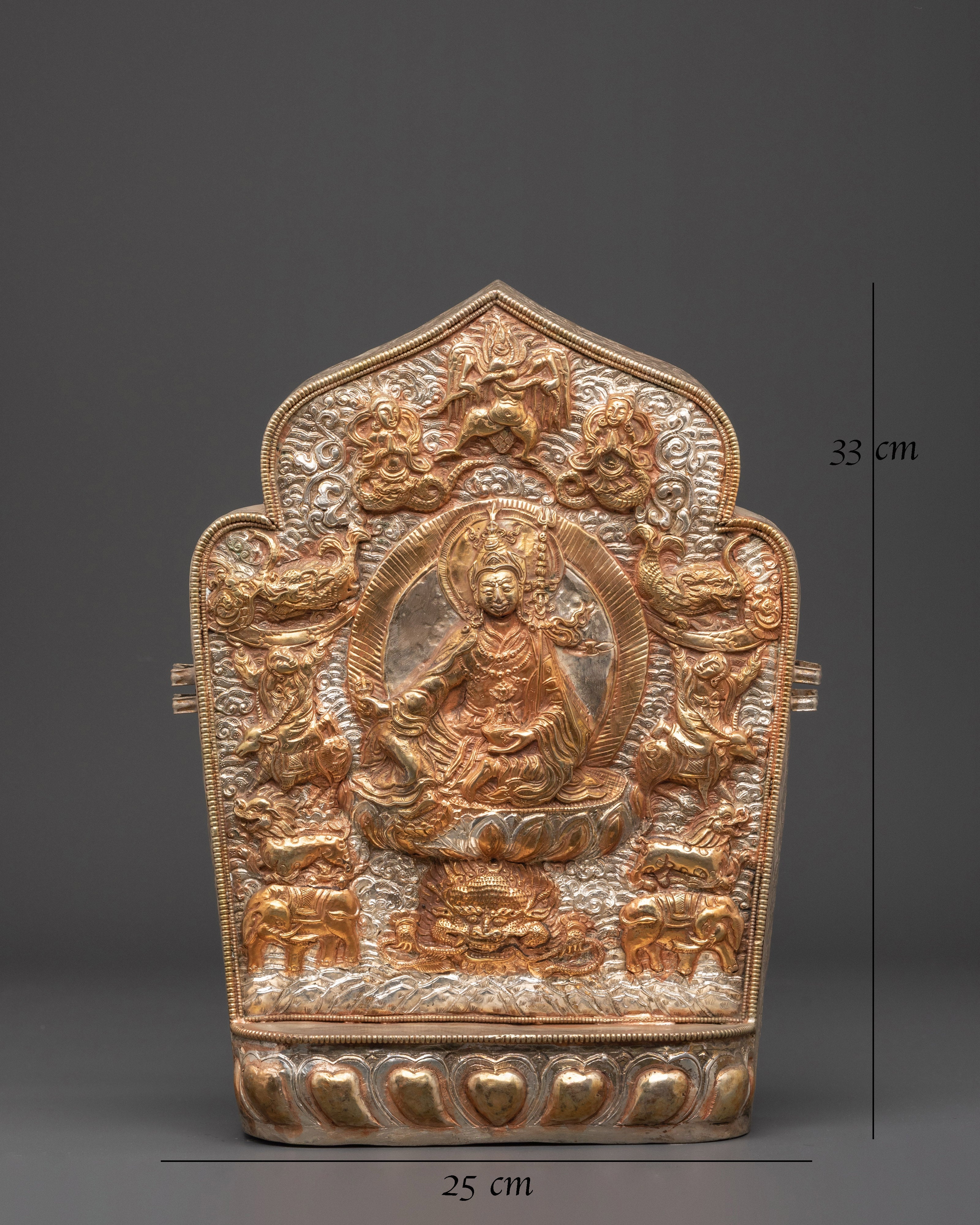 Handmade Tibetan Ghau with Padmasambhava | Sacred Buddhist Amulet