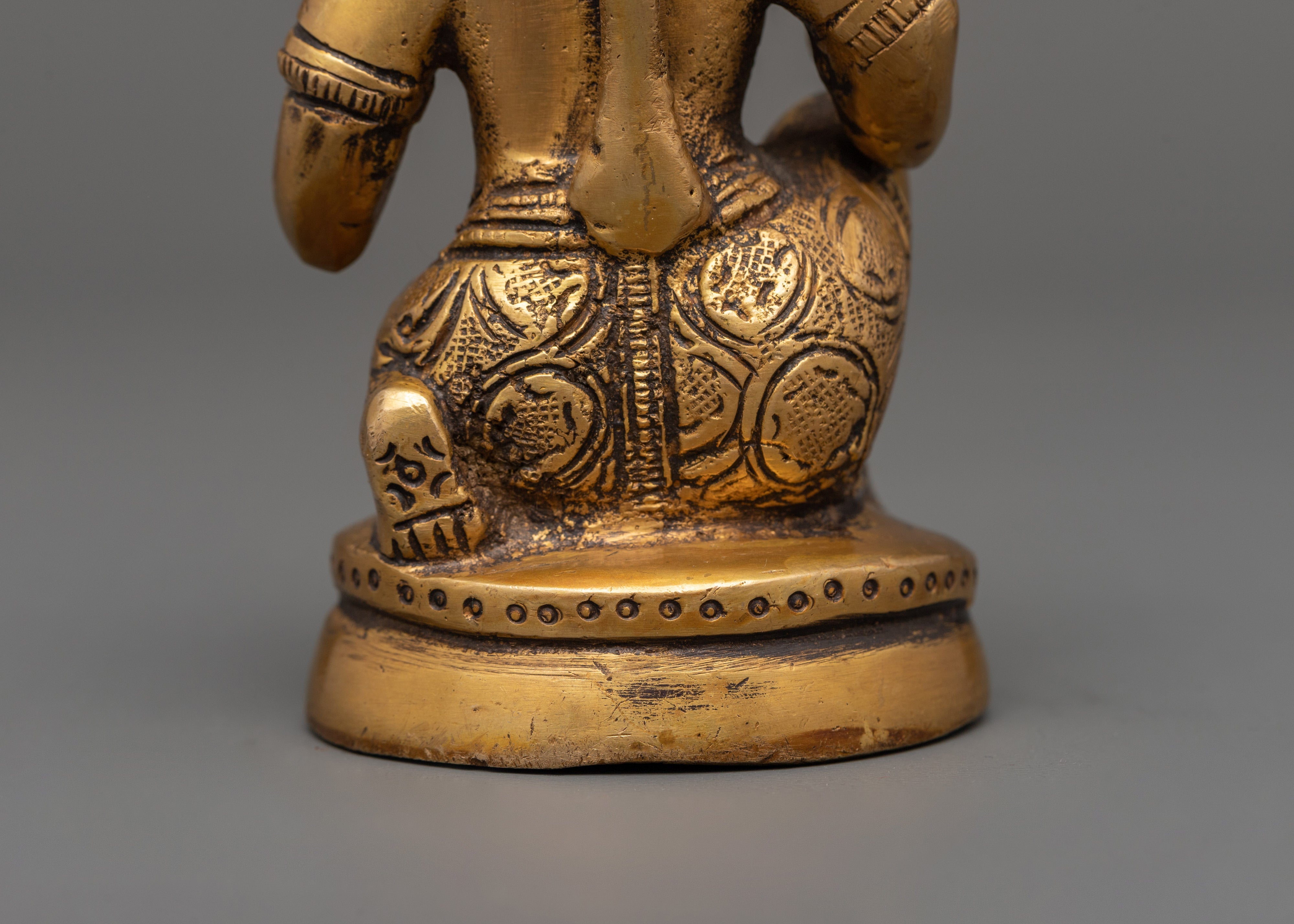 Brass Hanuman Statue | Strength & Devotion Decor