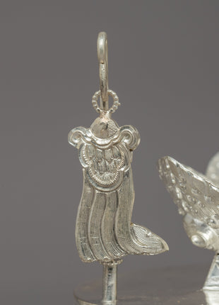 Tibetan Silver Ritual Kapala | Sacred Tibetan Buddhist Artifact for Rituals