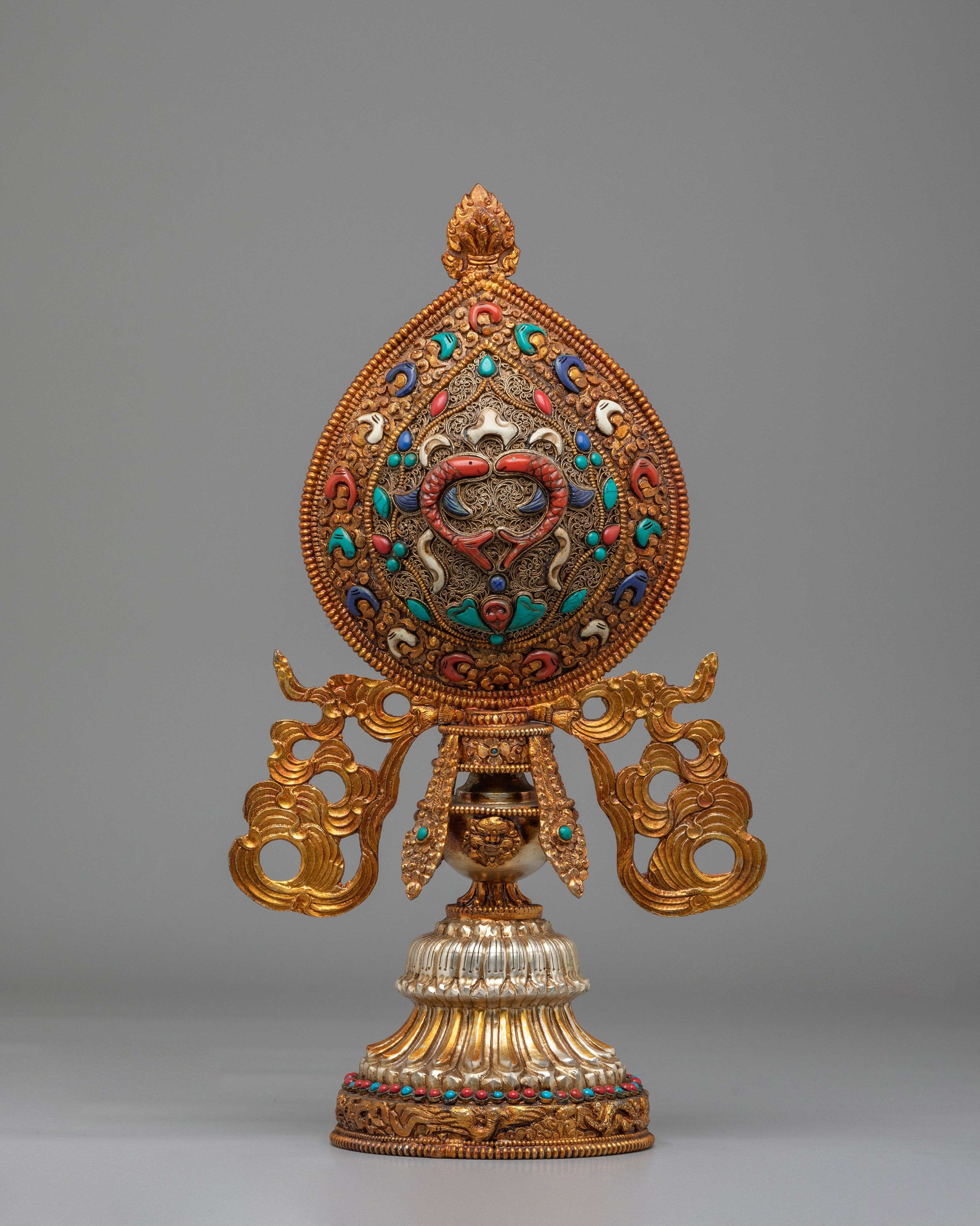 Sacred Ashtamangala Set for Altar | Tibetan Eight Auspicious Symbols Set