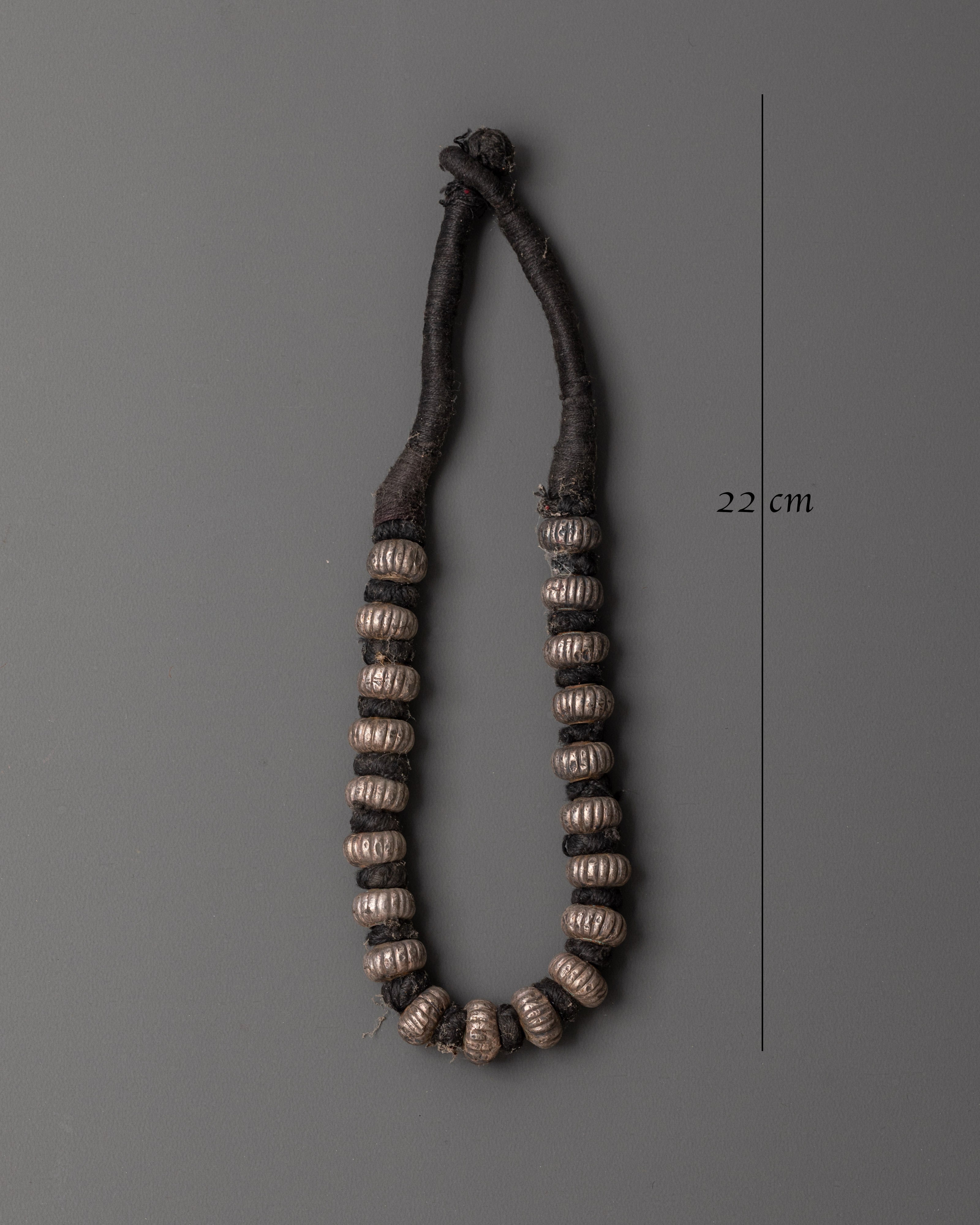 Handmade Traditional Silver Mala | Silver Beads for Spiritual Practice