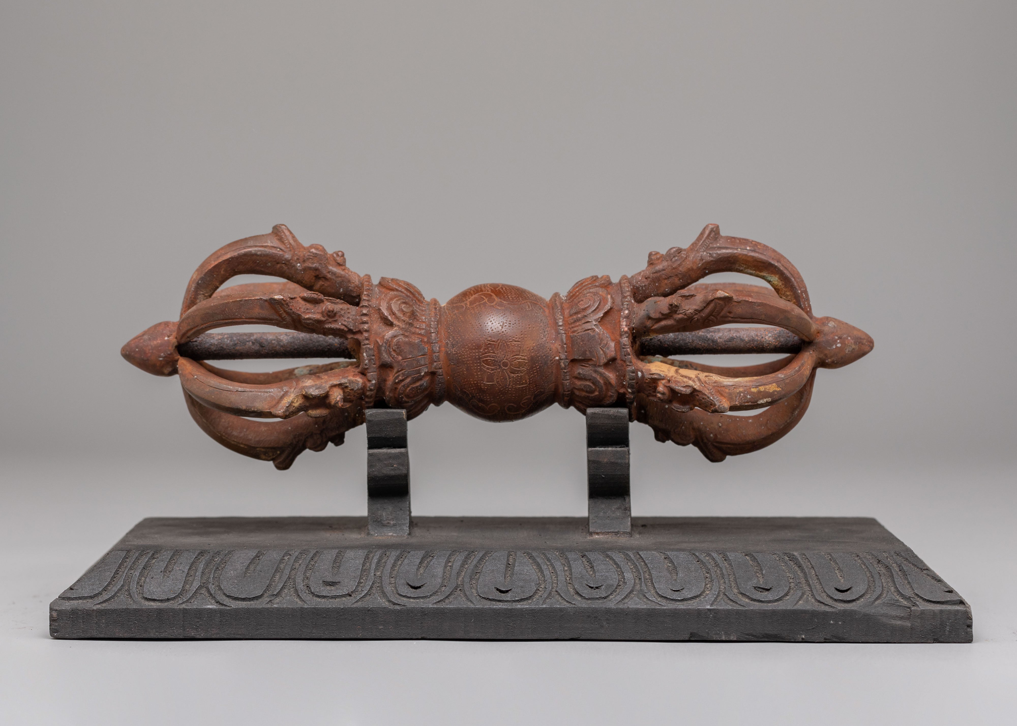 Handmade Shrine Vajra with Stand | Tibetan Ritual Tool