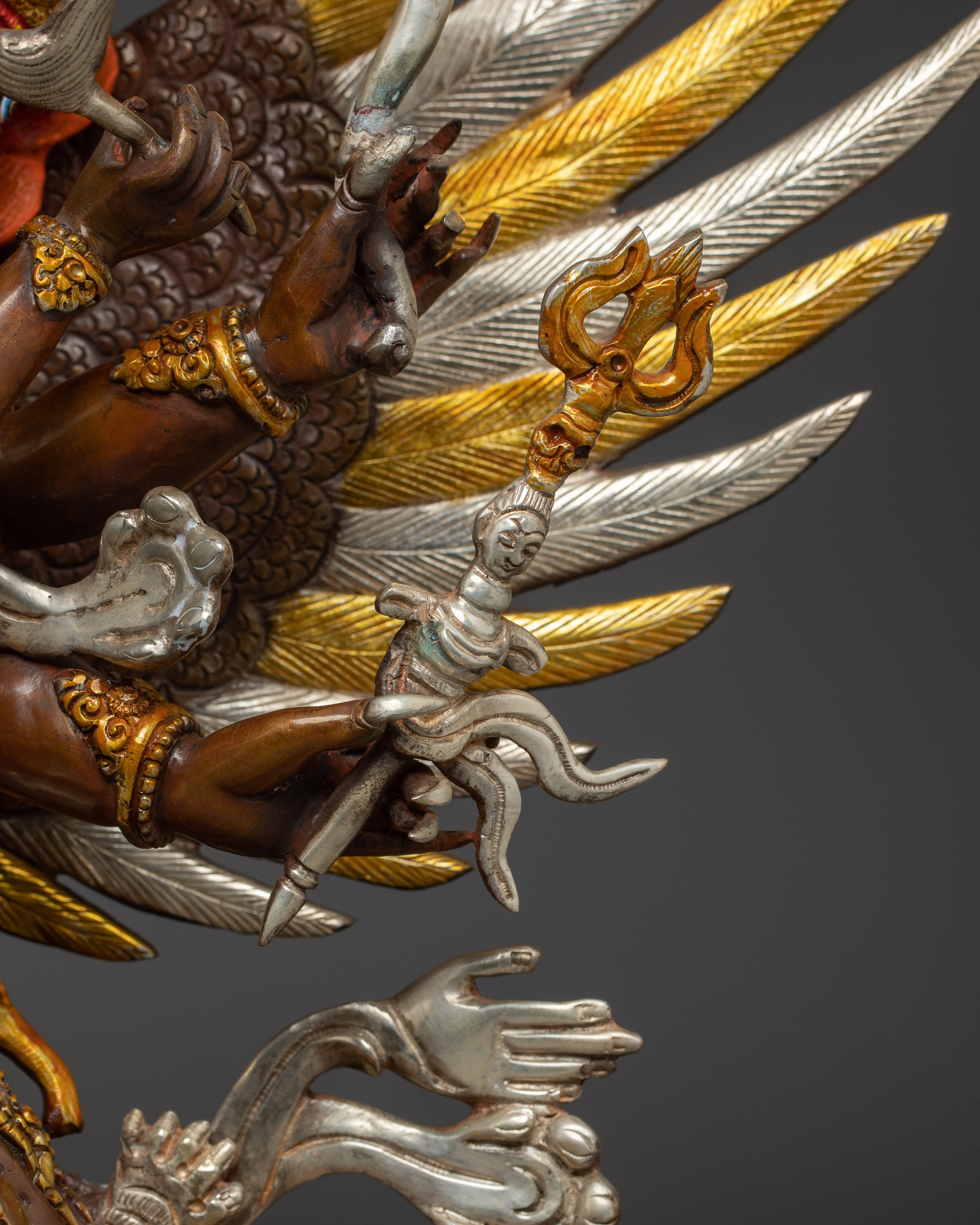 Tibetan Deity Vajrakilaya Statue | Wrathful Deity of Tibetan Buddhism