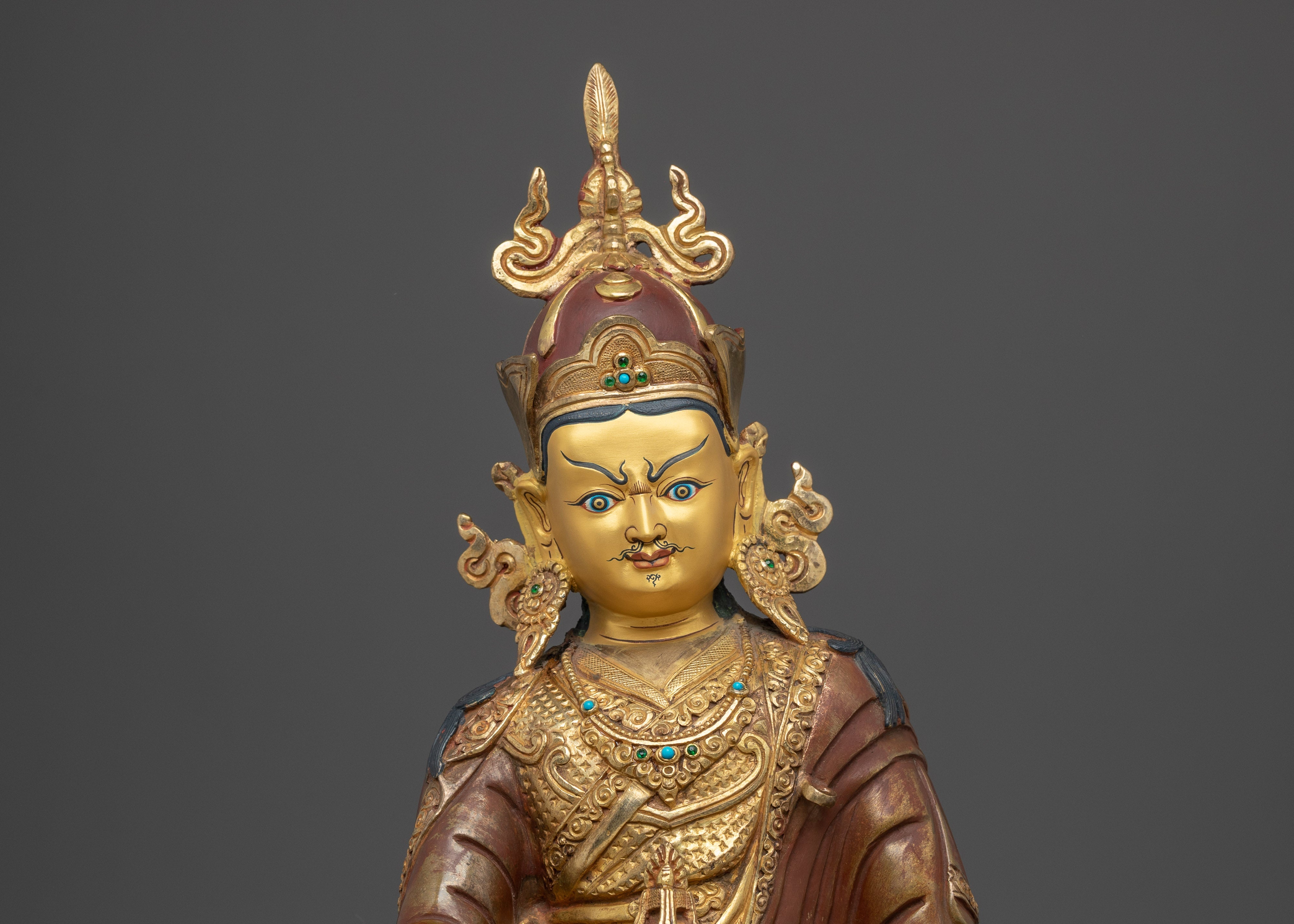 Handmade Statue of Guru Rinpoche | Buddhist Precious Guru