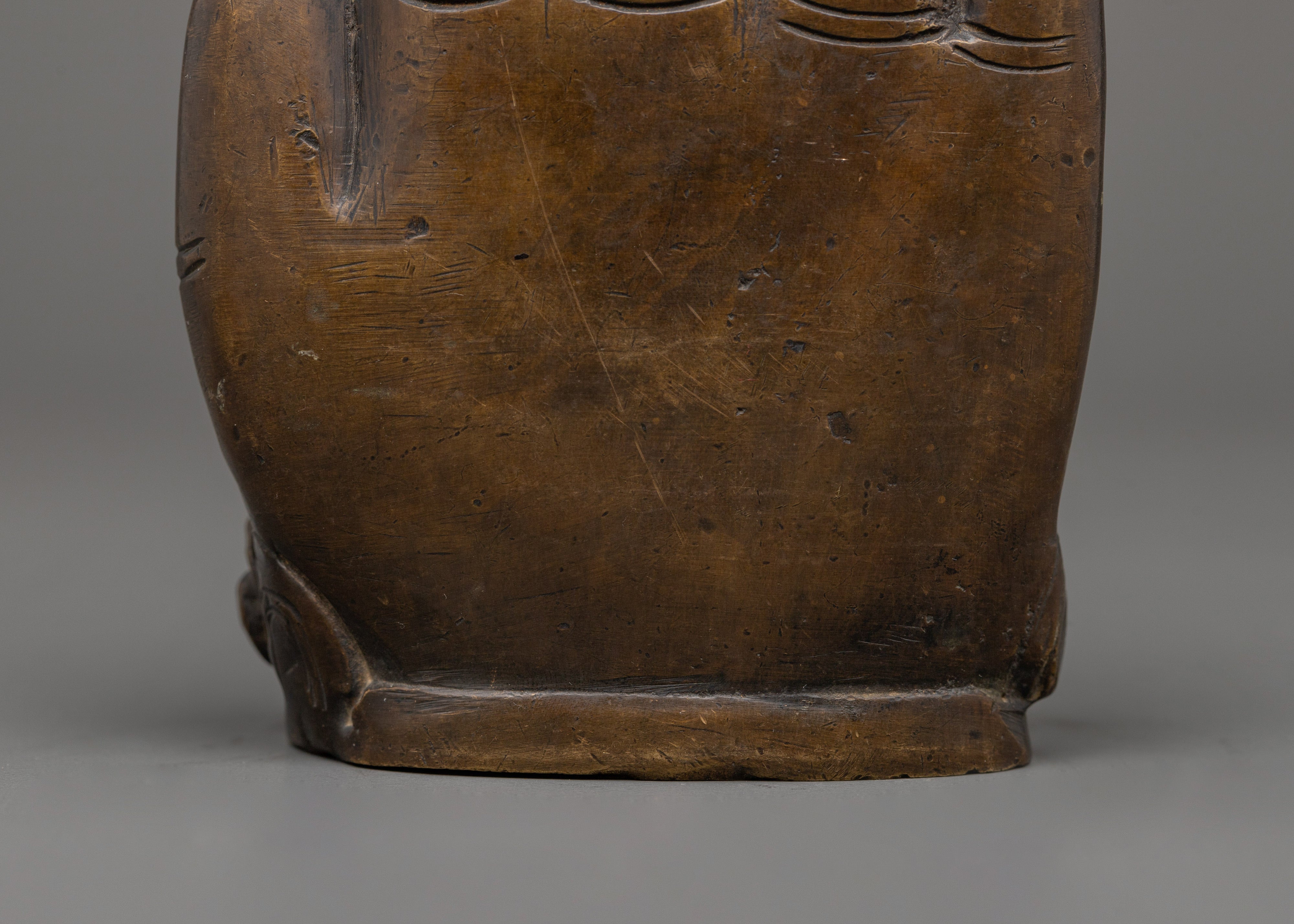 Brass Amogasiddhi Statue | Spiritual Altar Art