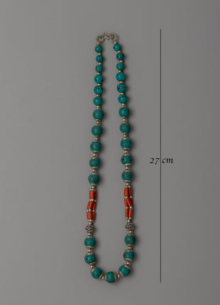Beaded Necklace Turquoise and Coral | Jewelry for Style and Spirituality