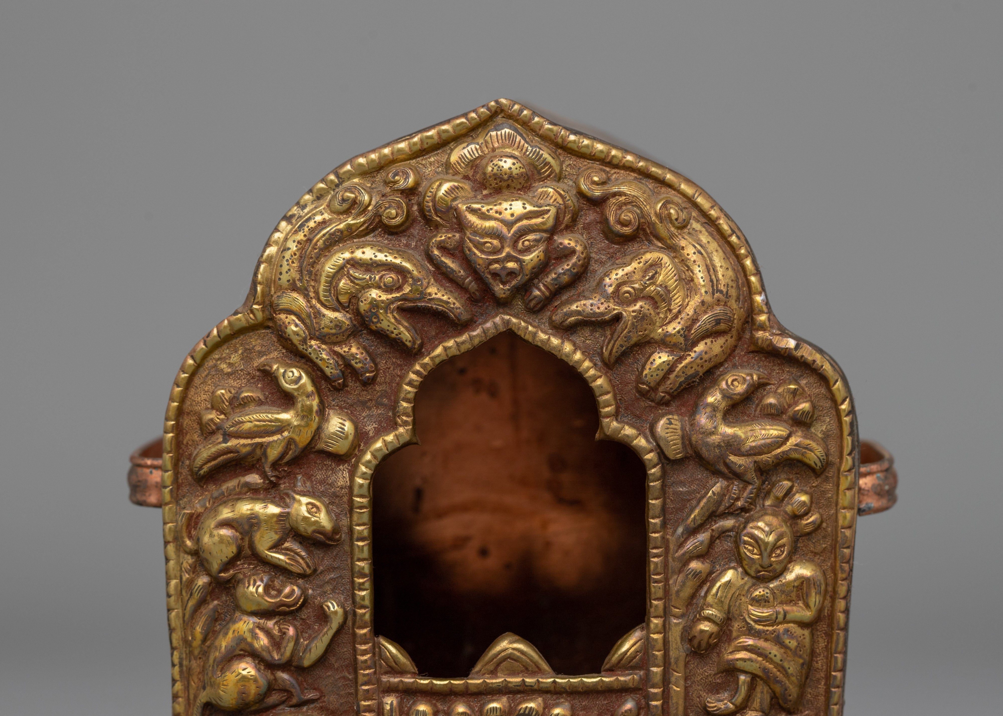 Precious Buddhist Ghau Box | Buddhist Amulet Treasure Box for Shrines