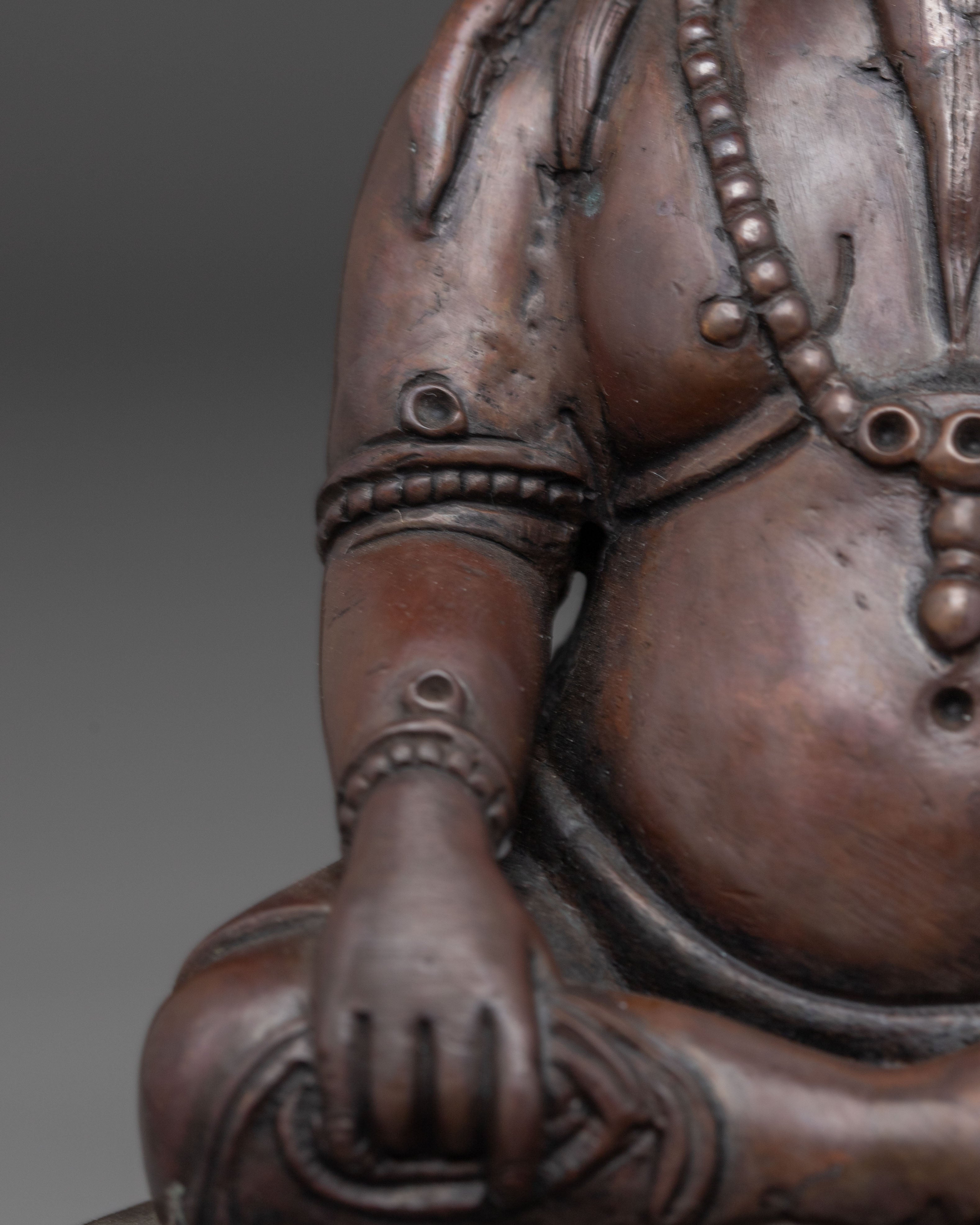 Oxidized Thangtong Gyalpo Figurine | Visionary Tibetan Saint