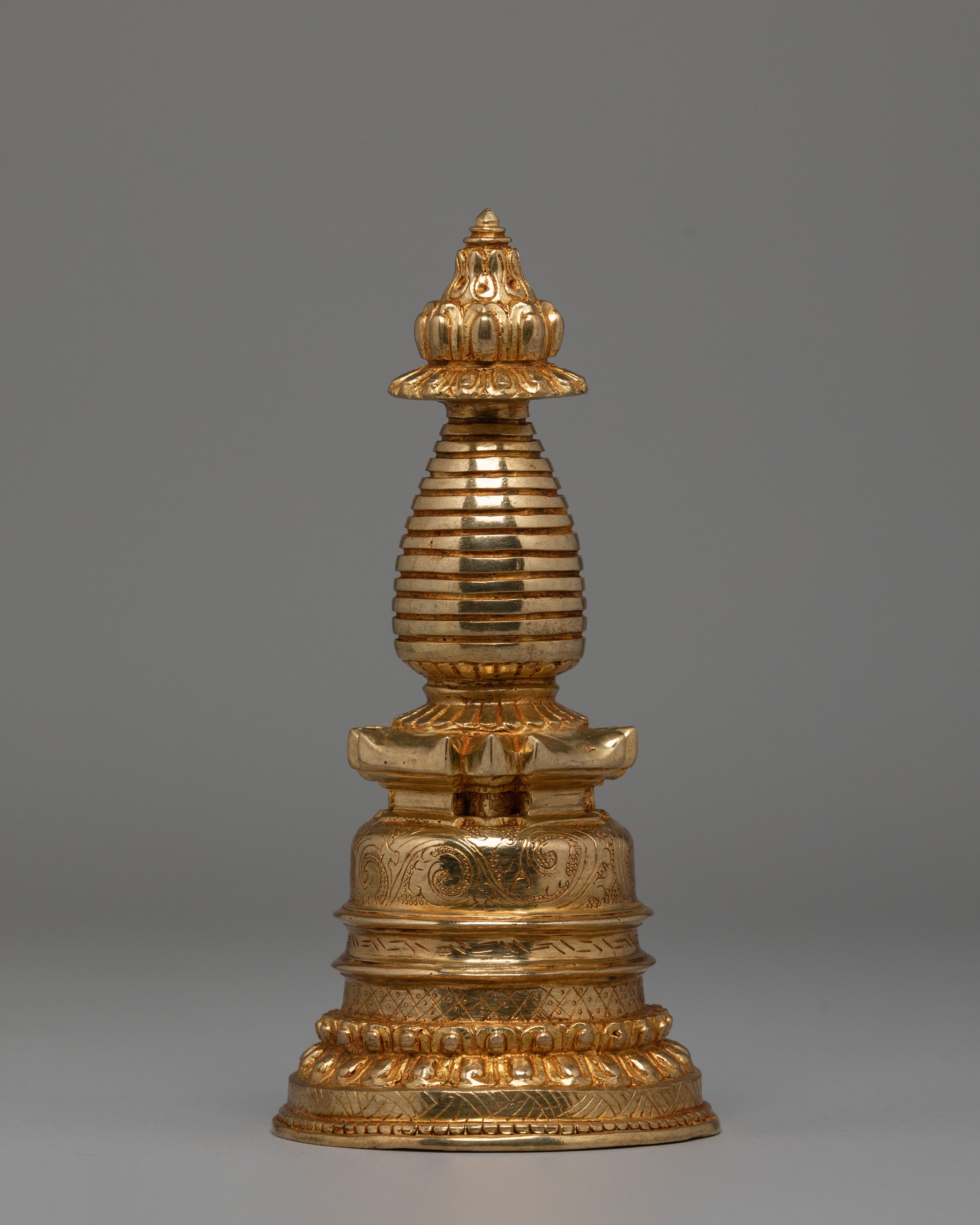 Handmade Ceremonial Himalayan Stupa | Sacred Buddhist Ritual Shrine