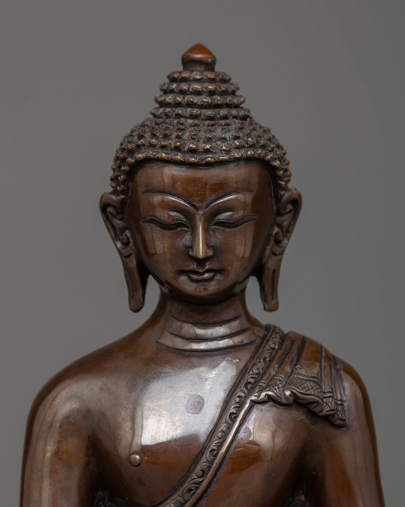 Amitabha Buddha Statue with Oxidized Finish | Embodying Peace and Wisdom