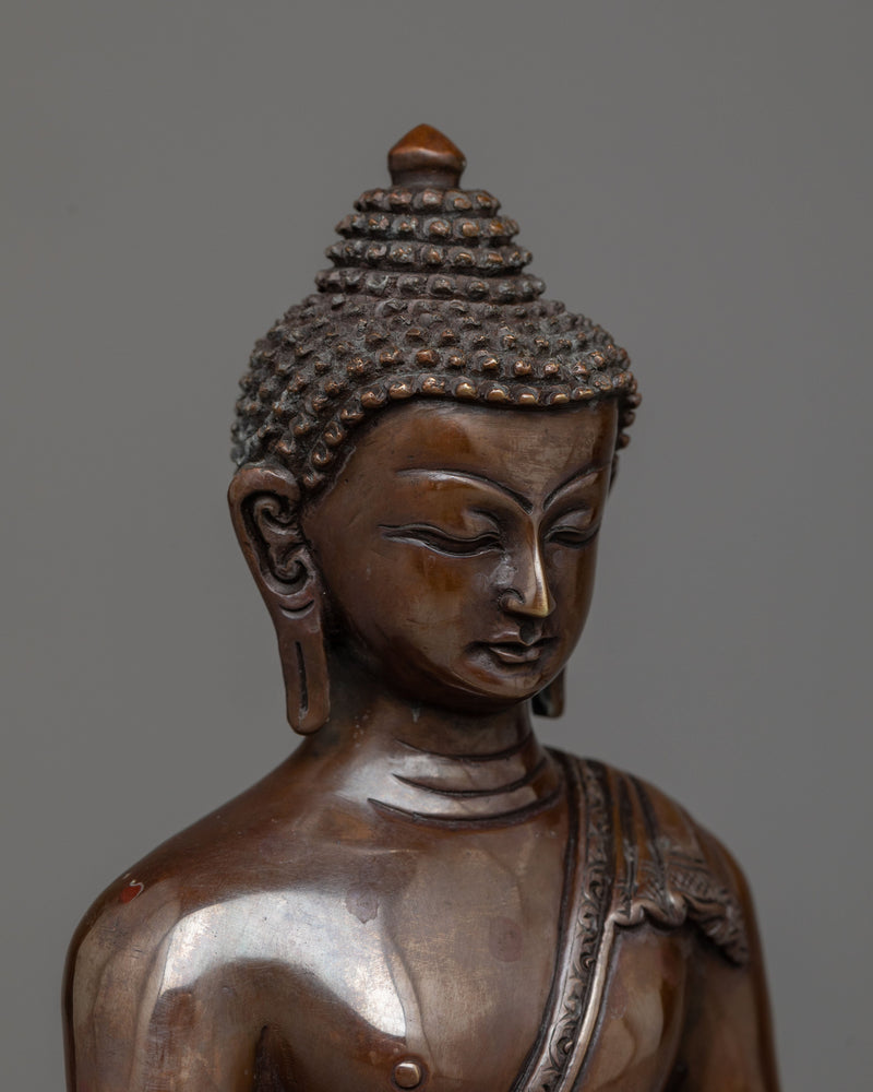 Amitabha Buddha Statue with Oxidized Finish | Embodying Peace and Wisdom