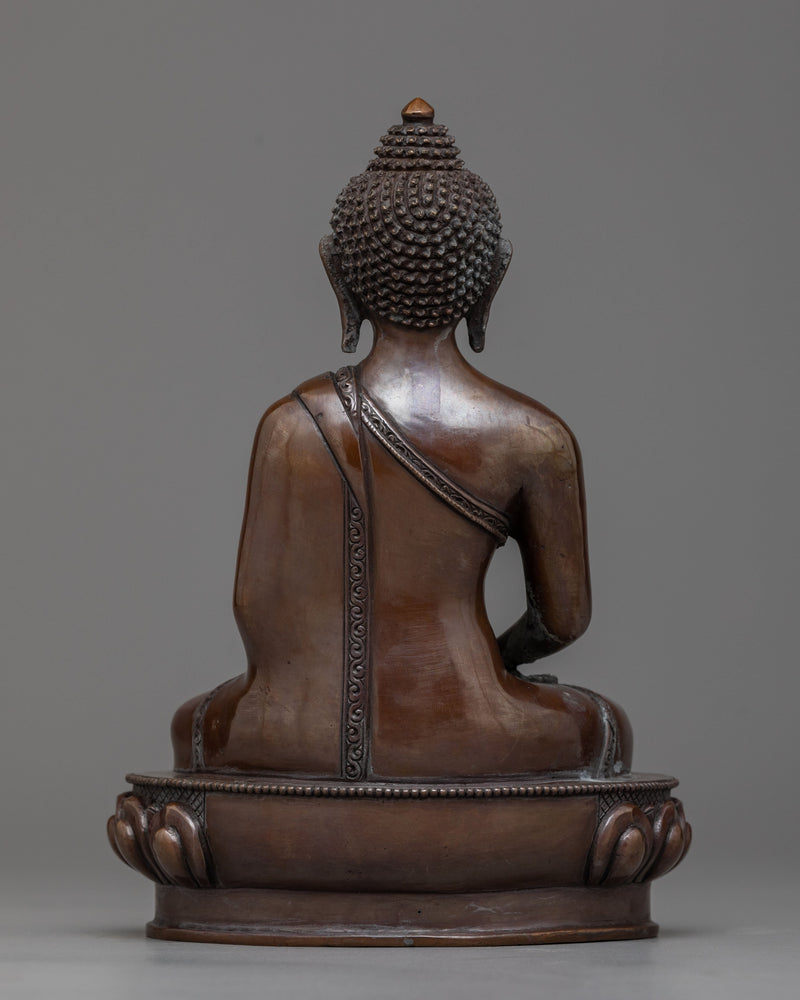 Amitabha Buddha Statue with Oxidized Finish | Embodying Peace and Wisdom