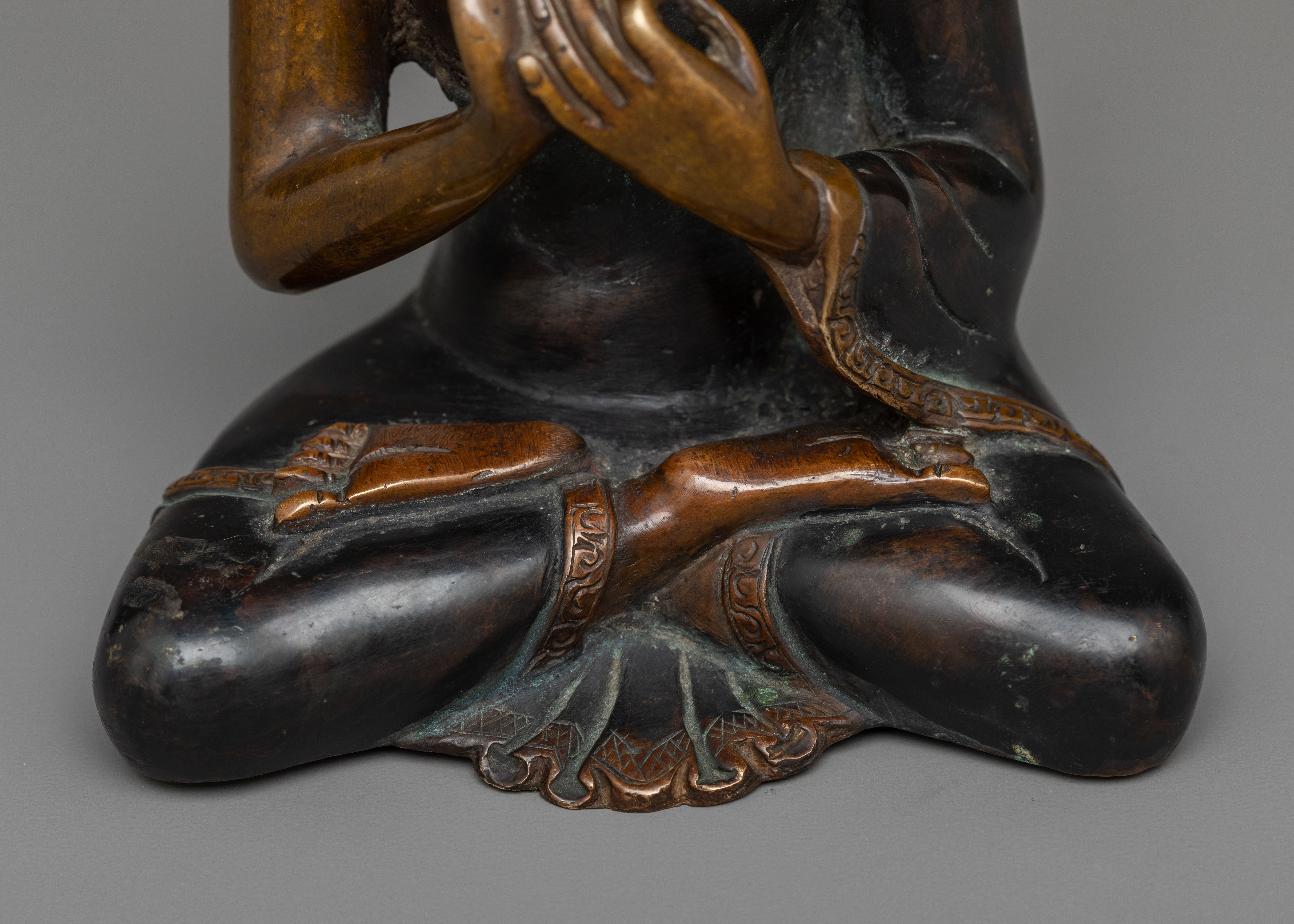 Copper Vairocana Buddha Statue | Elevating Sacred Spaces with Graceful Presence