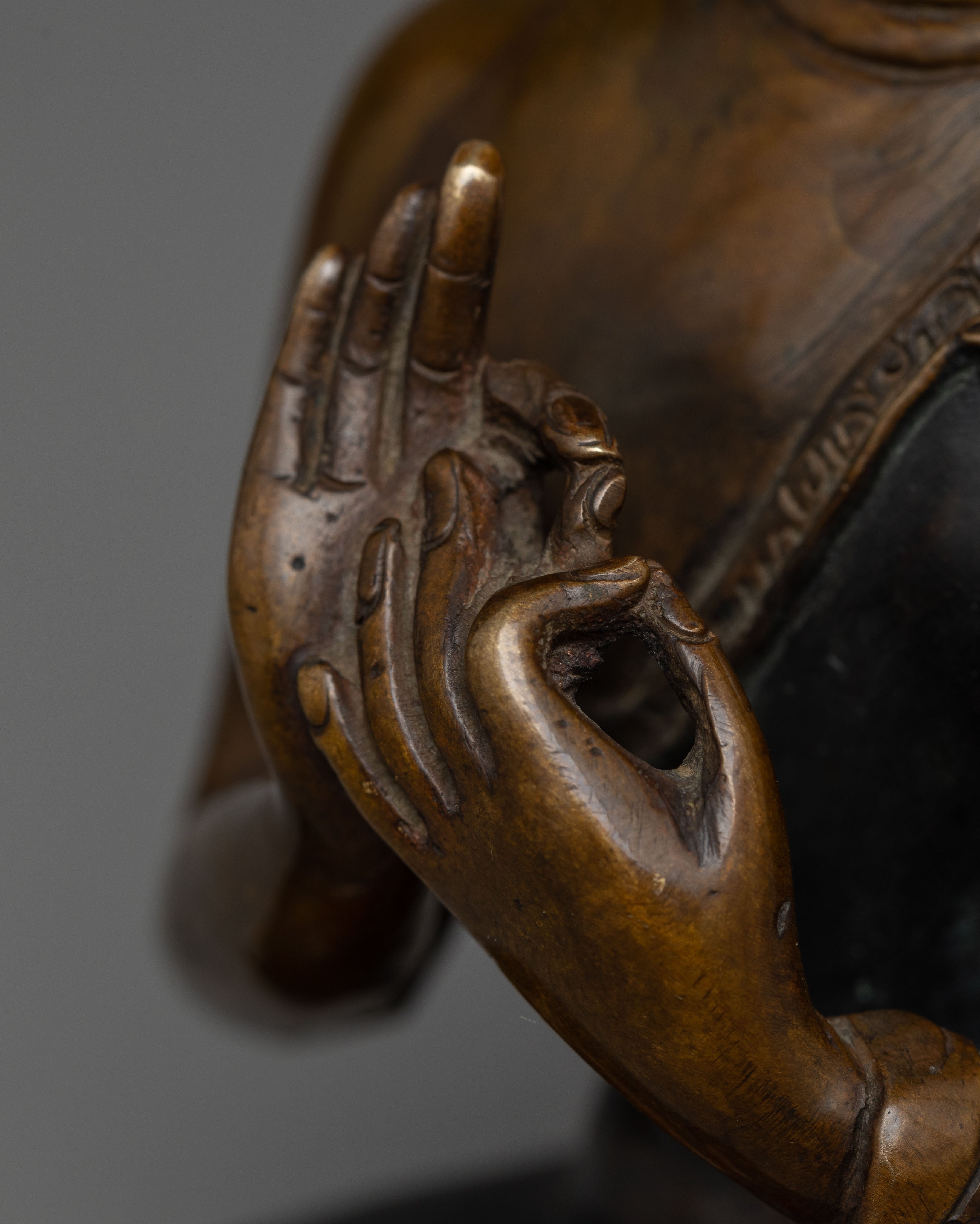 Copper Vairocana Buddha Statue | Elevating Sacred Spaces with Graceful Presence