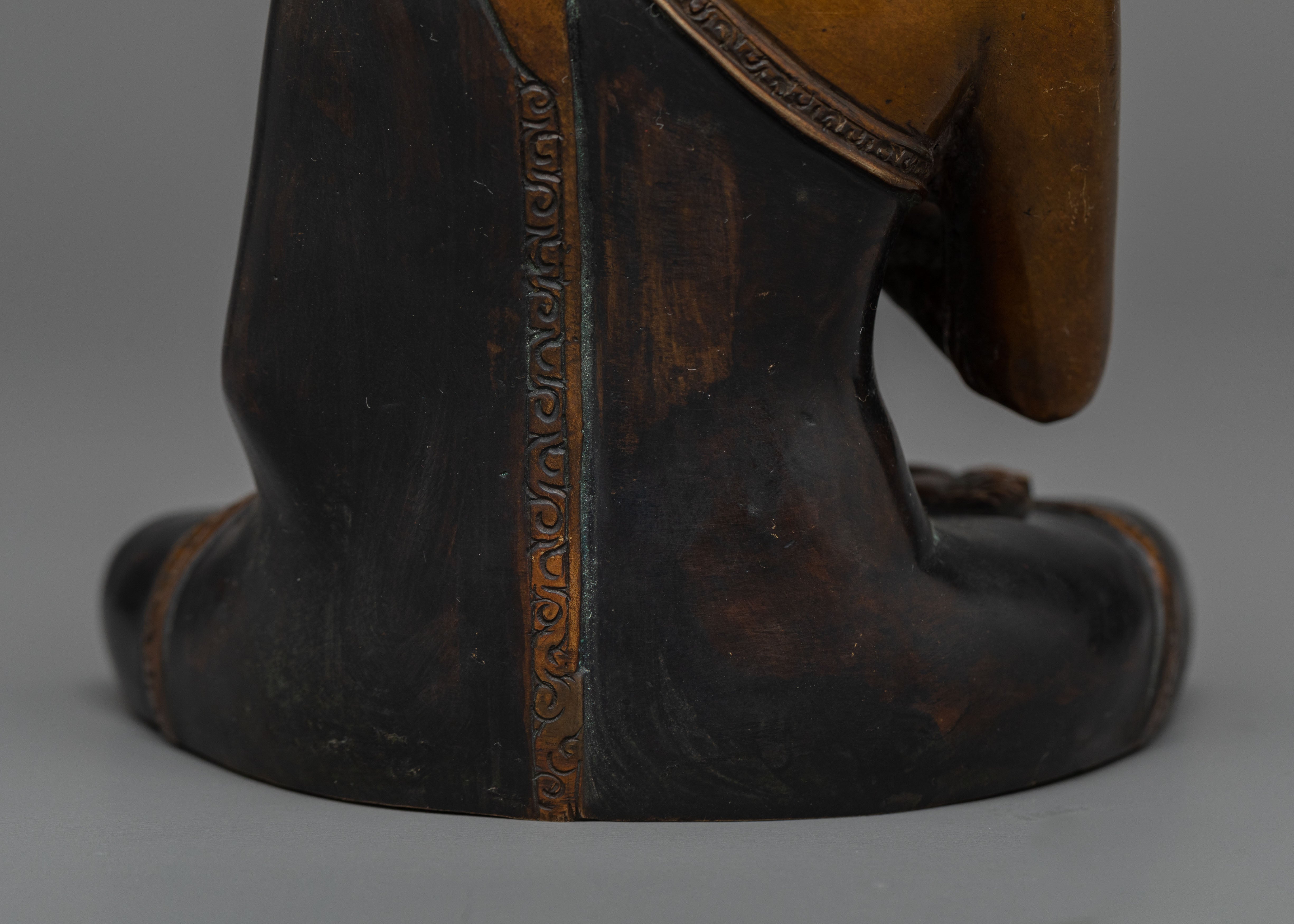 Copper Vairocana Buddha Statue | Elevating Sacred Spaces with Graceful Presence