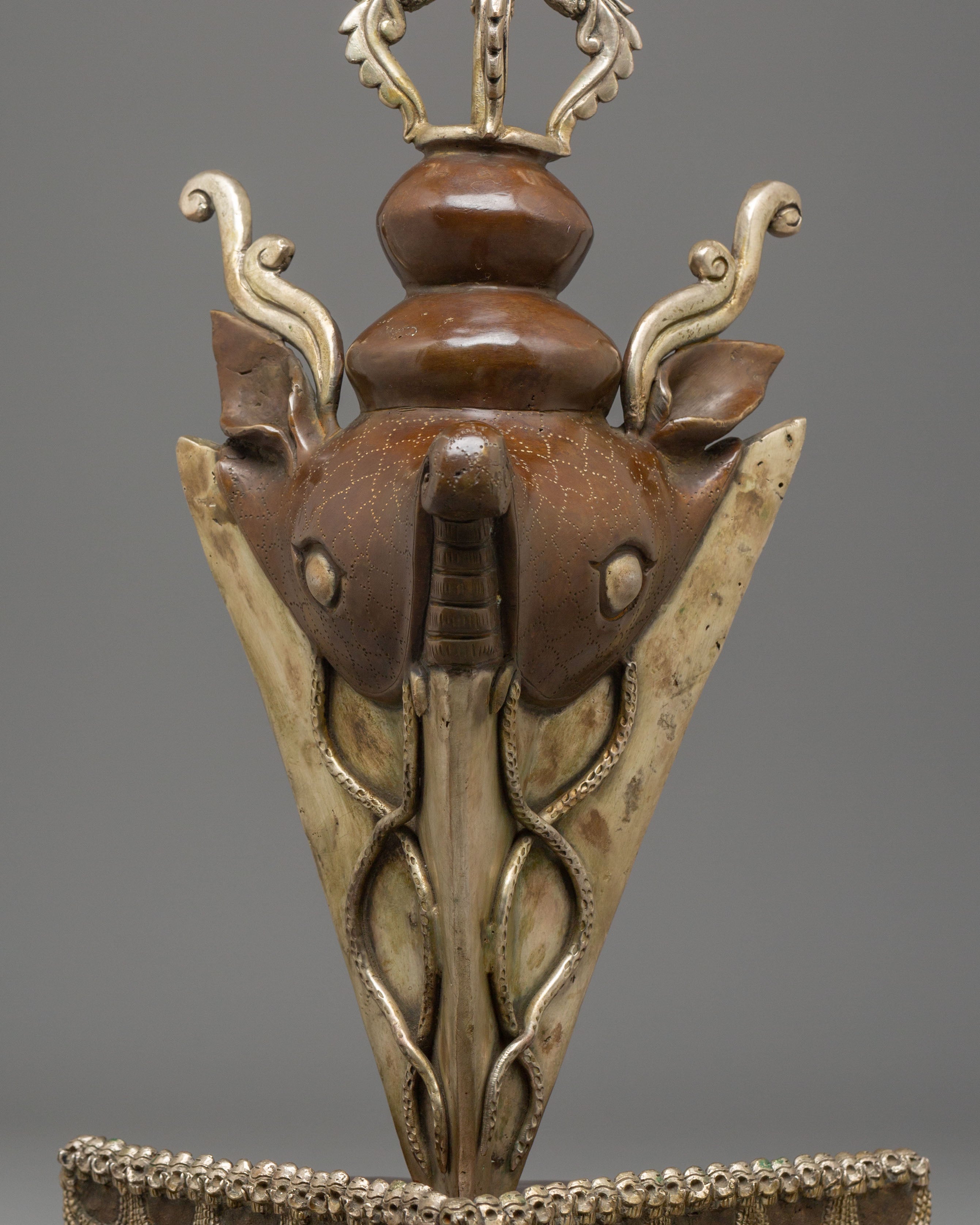 Sacred Phurba Meditation Tool | Tibetan Ritual Dagger with Vajra Designs