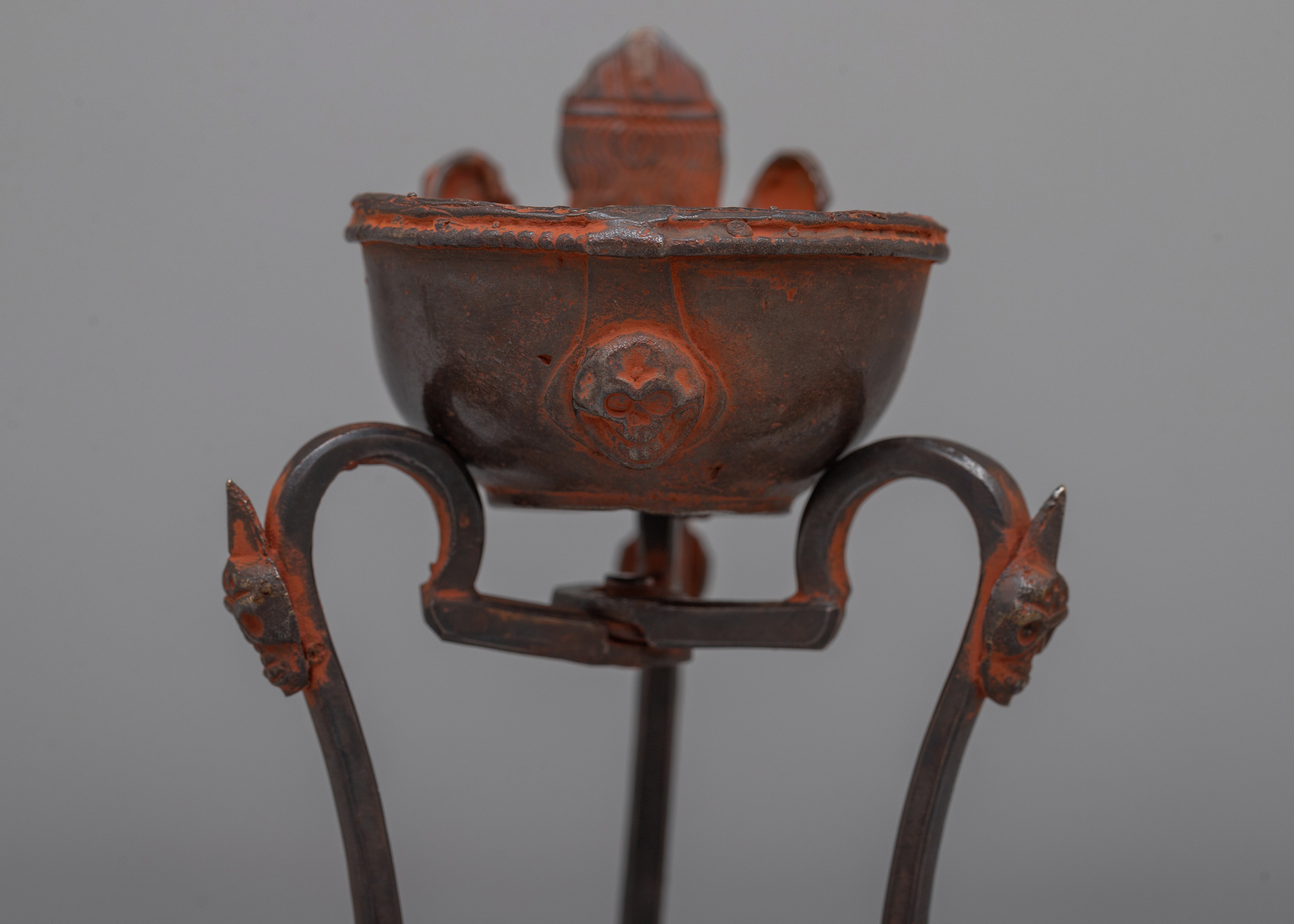 Smudge Bowl with Stand(Kapala) | Sacred Vessel for Purification and Spiritual Rituals