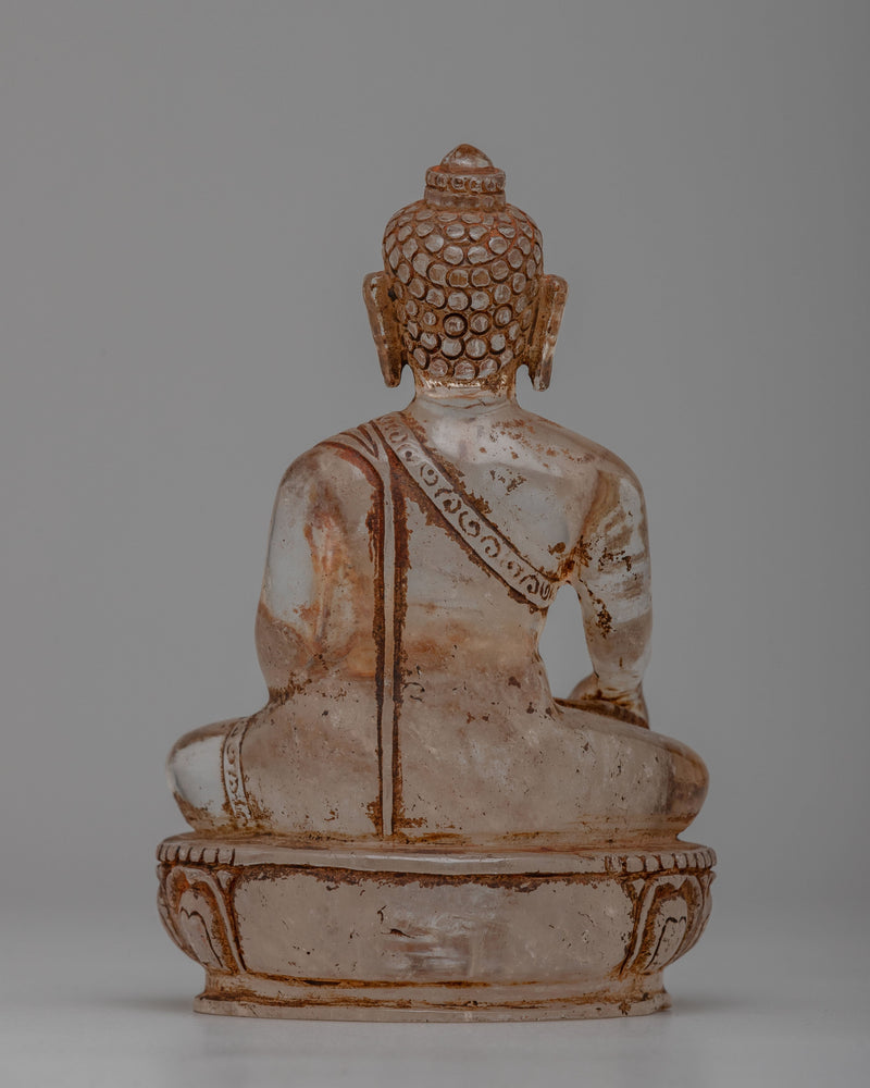 Crystal Buddha Shakyamuni Statue | A Stunning Symbol of Serenity and Spiritual Grace