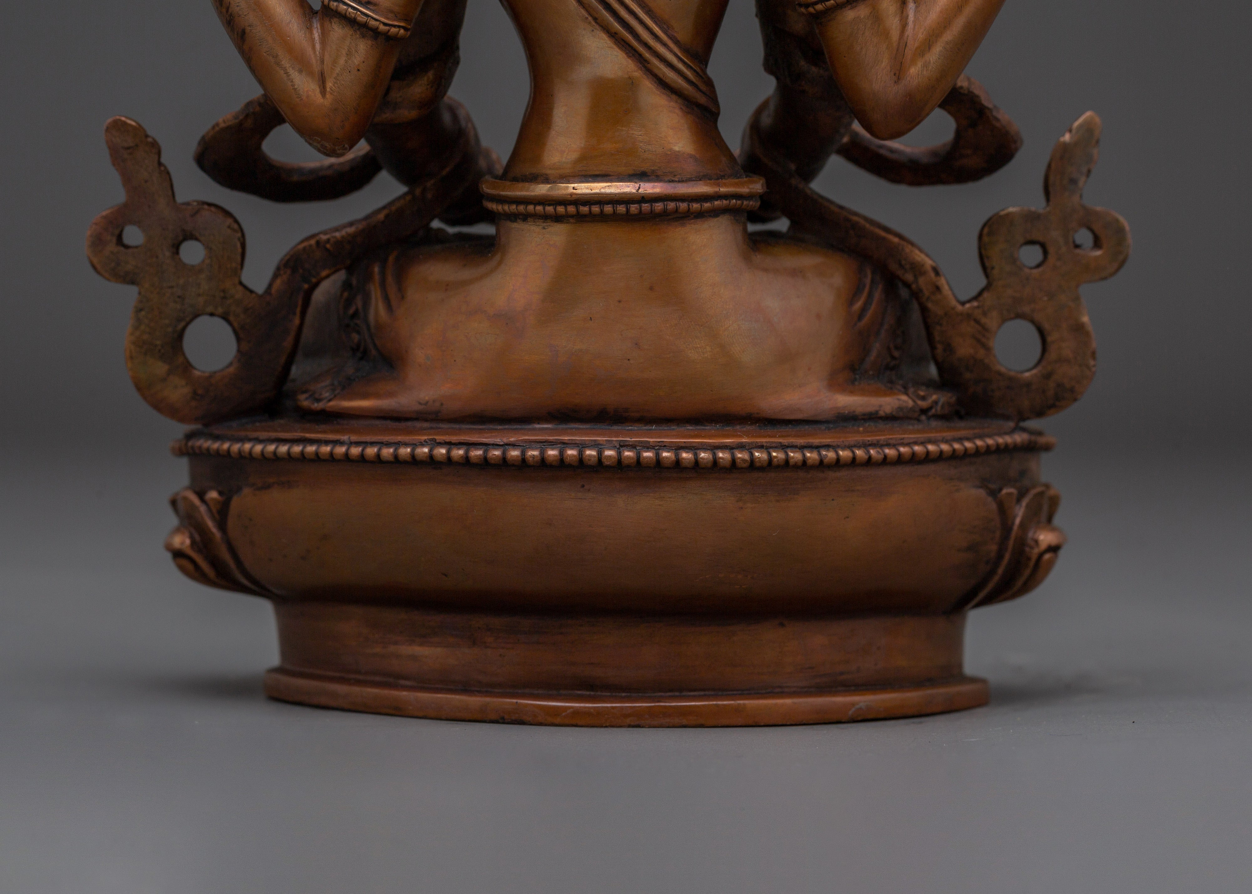 Oxidized Copper Body Prajna paramita Wisdom Statue | Spiritual Wisdom and Enlightenment