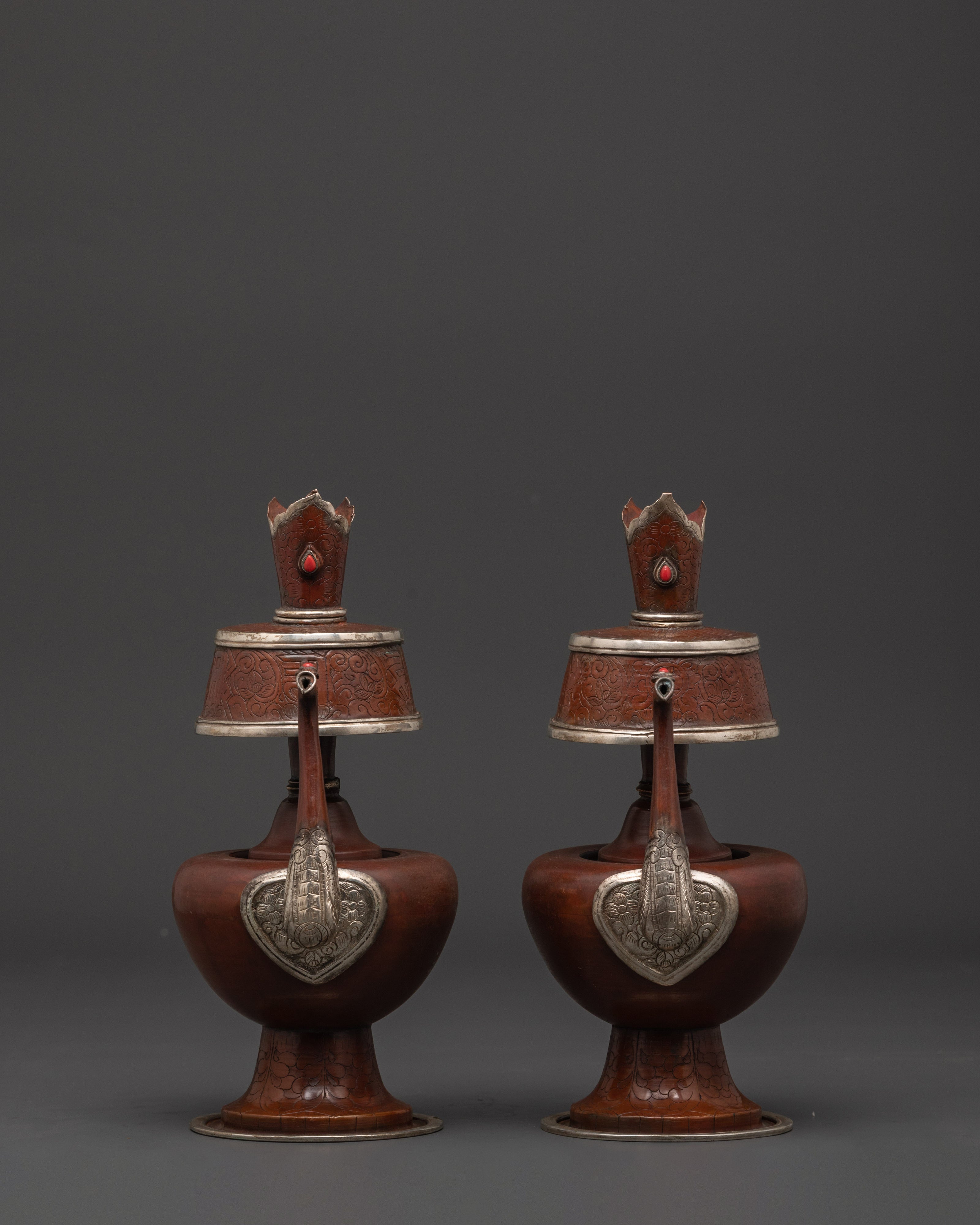 Buddhist Ceremonial Bhumba Set | Handcrafted Puja Altar Decor Set
