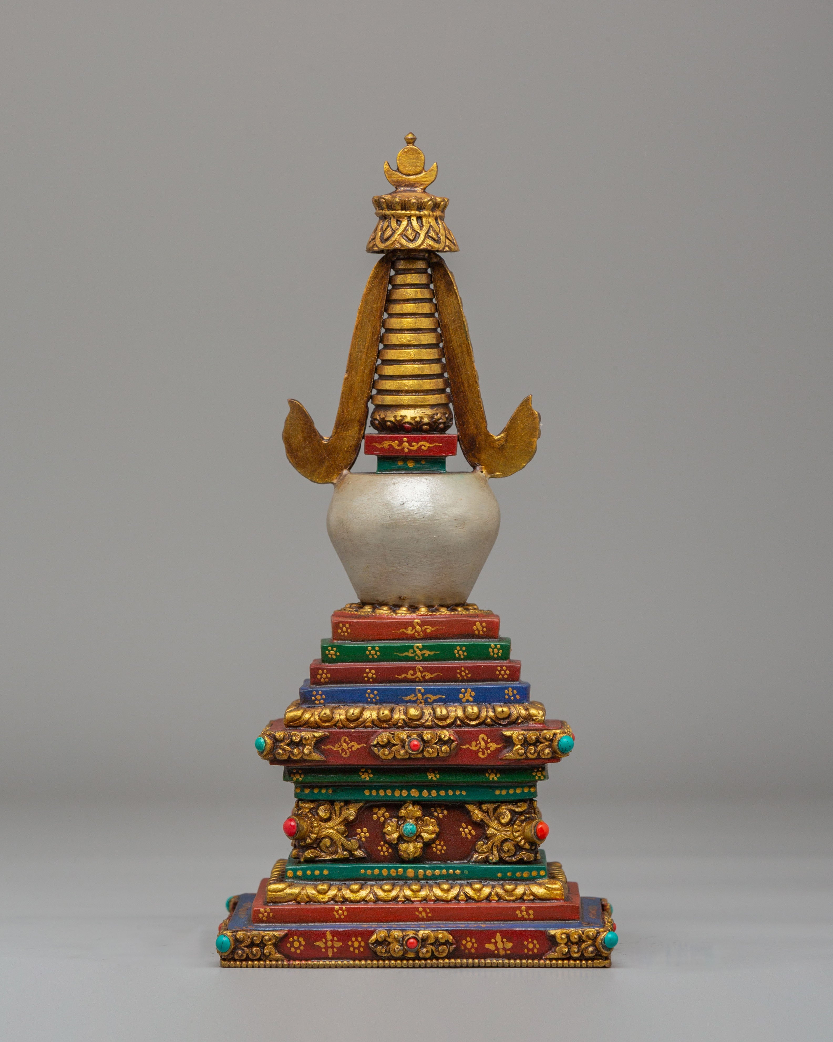 Spiritual Enlightenment Chorten | Handcrafted Tibetan Buddhist Stupa
