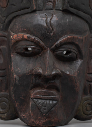 Wooden Buddhist Master Mask | Timeless Symbolism for Spiritual Spaces