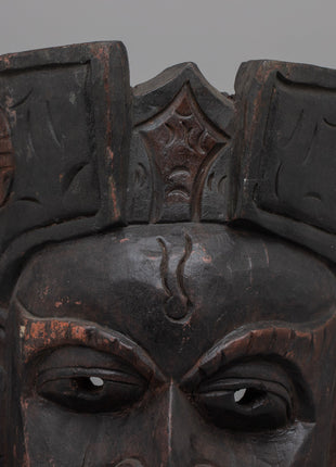 Wooden Buddhist Master Mask | Timeless Symbolism for Spiritual Spaces