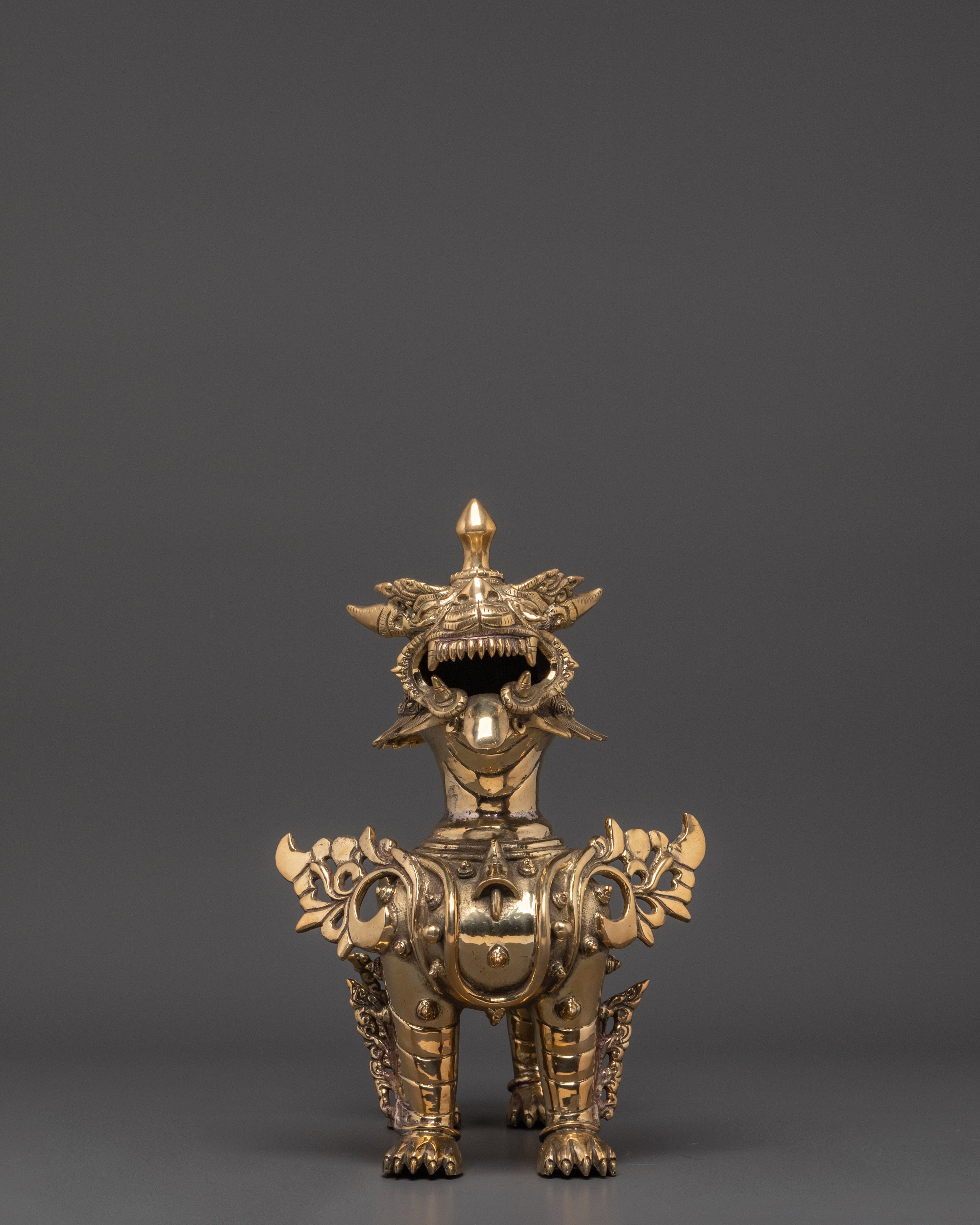 Spiritual Guardian Lion Set | Majestic Tibetan Protector Lions for Home Decor