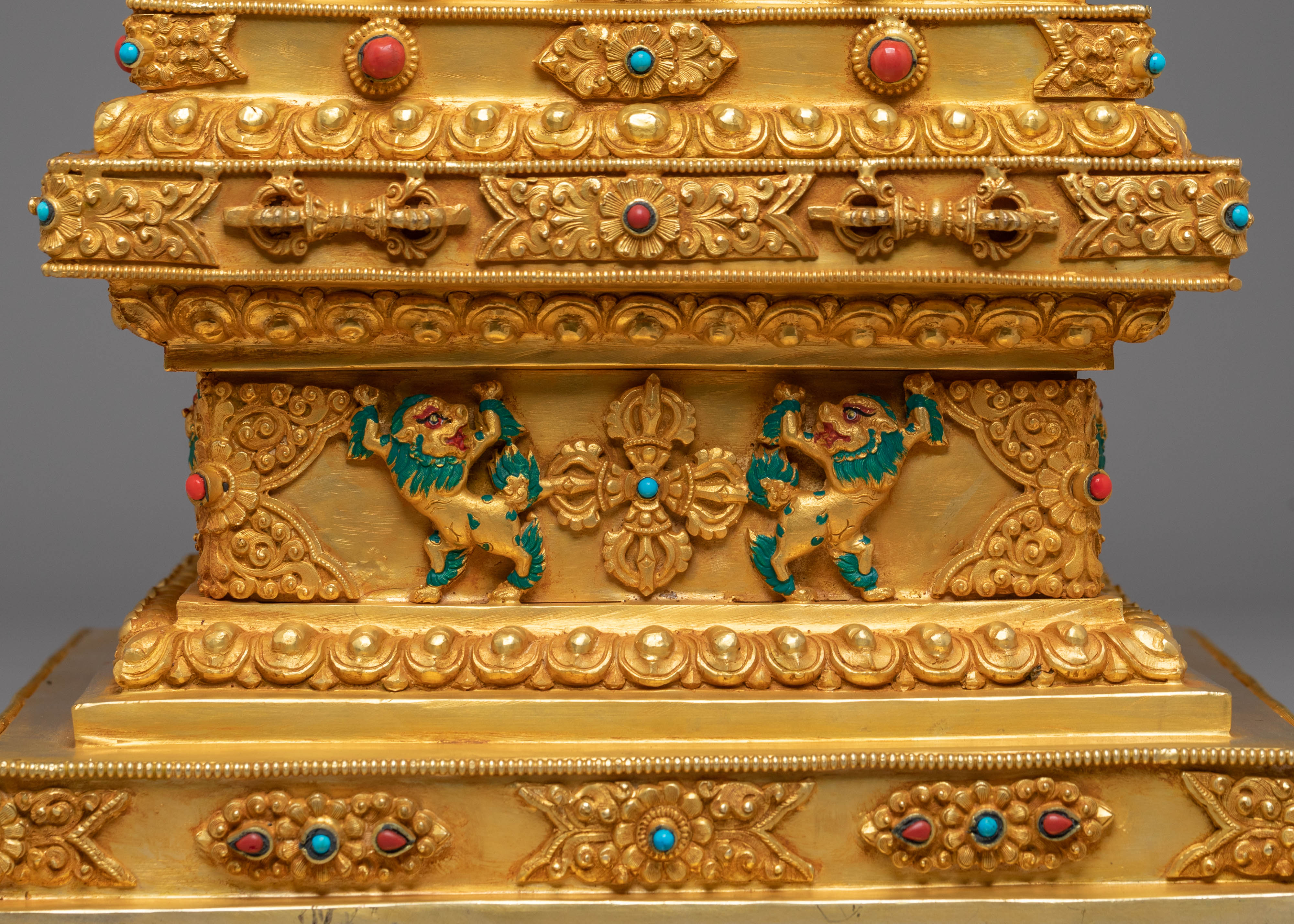 Decorative Tibetan Stupa | Handcrafted Spiritual Shrine