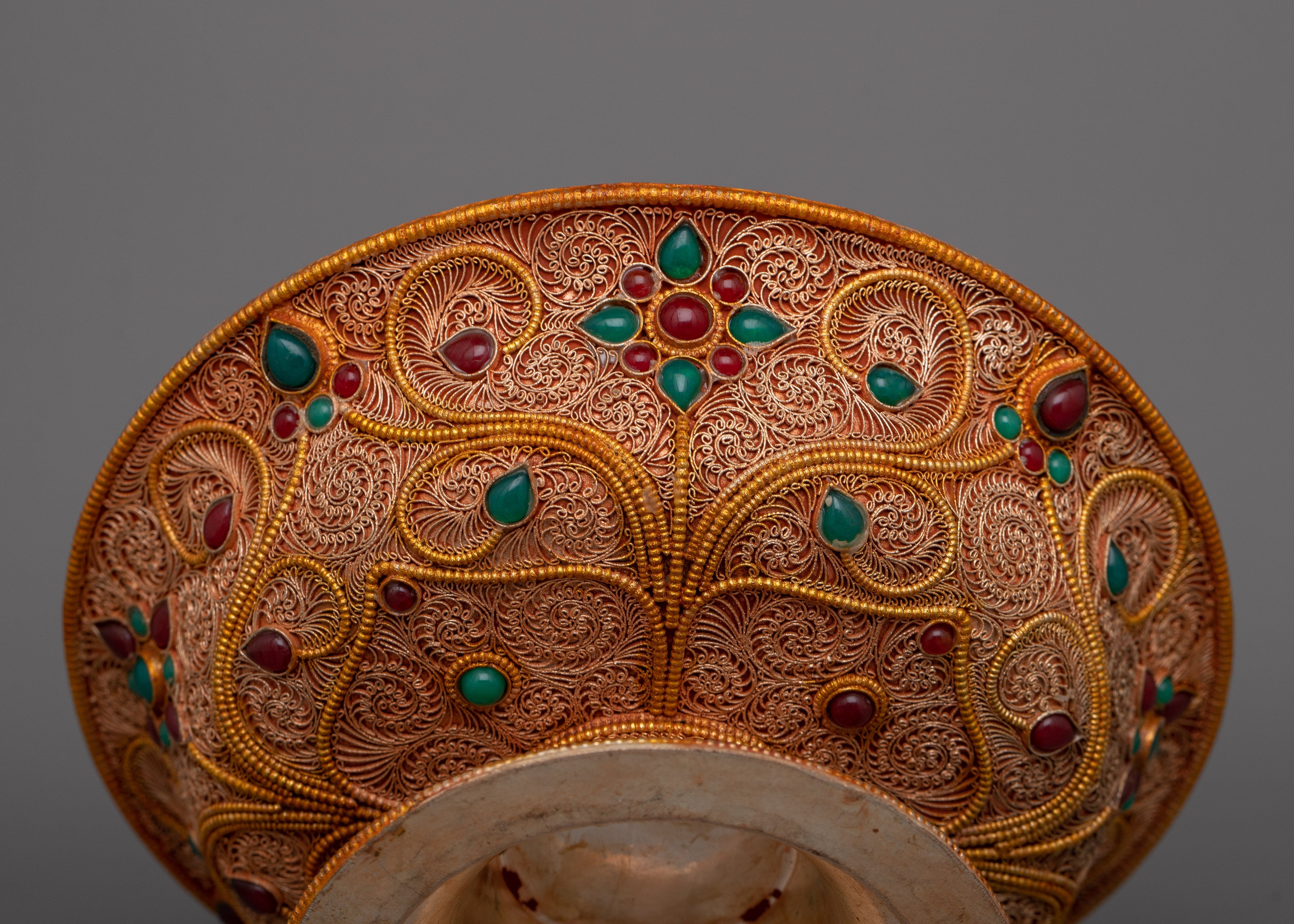 Gold Plated Serkyem Set | Spiritual Purity and Reverence in Tibetan Tradition