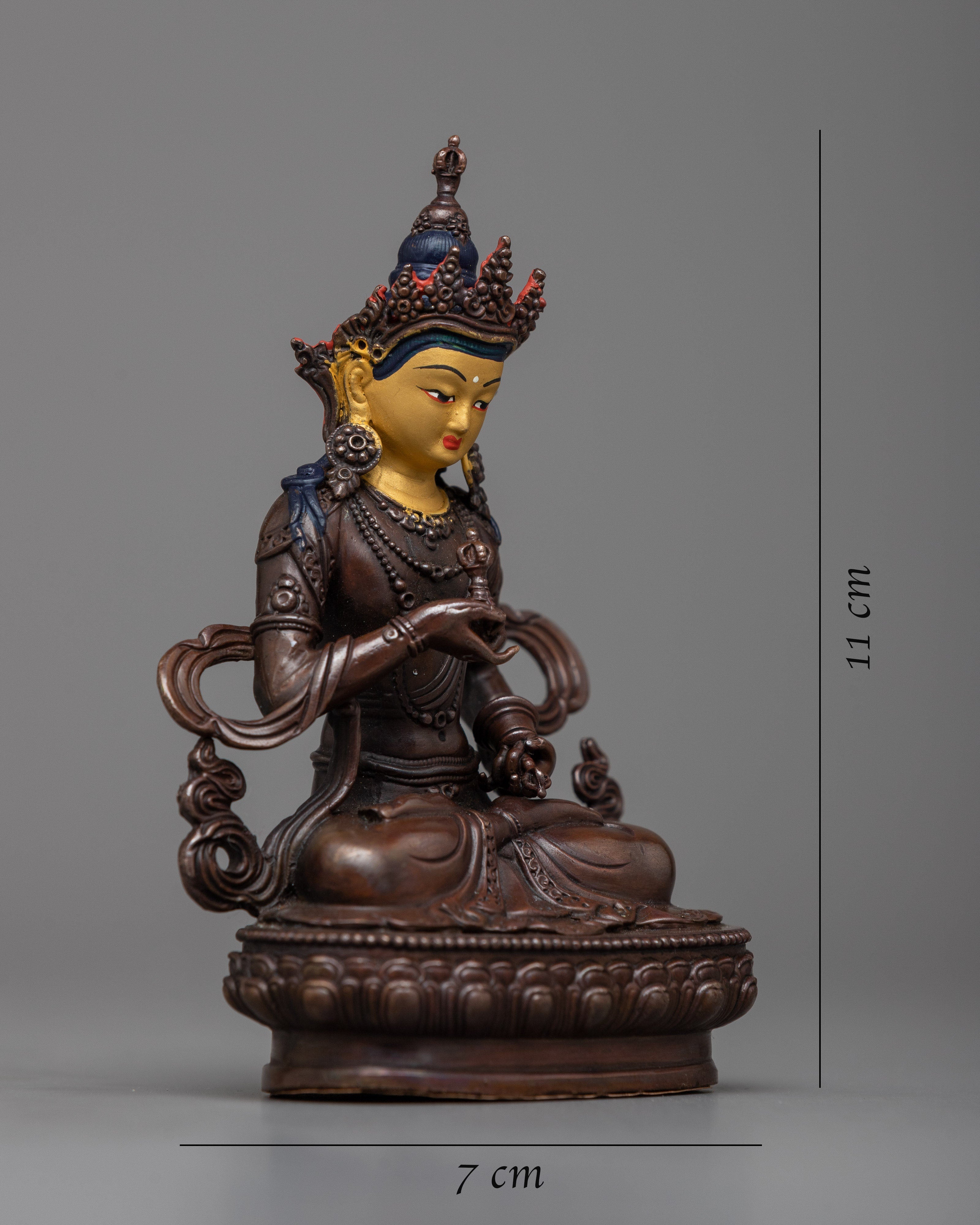 Machine Made Copper Vajrasattva Statue | Melding Tradition with Modern Craftsmanship