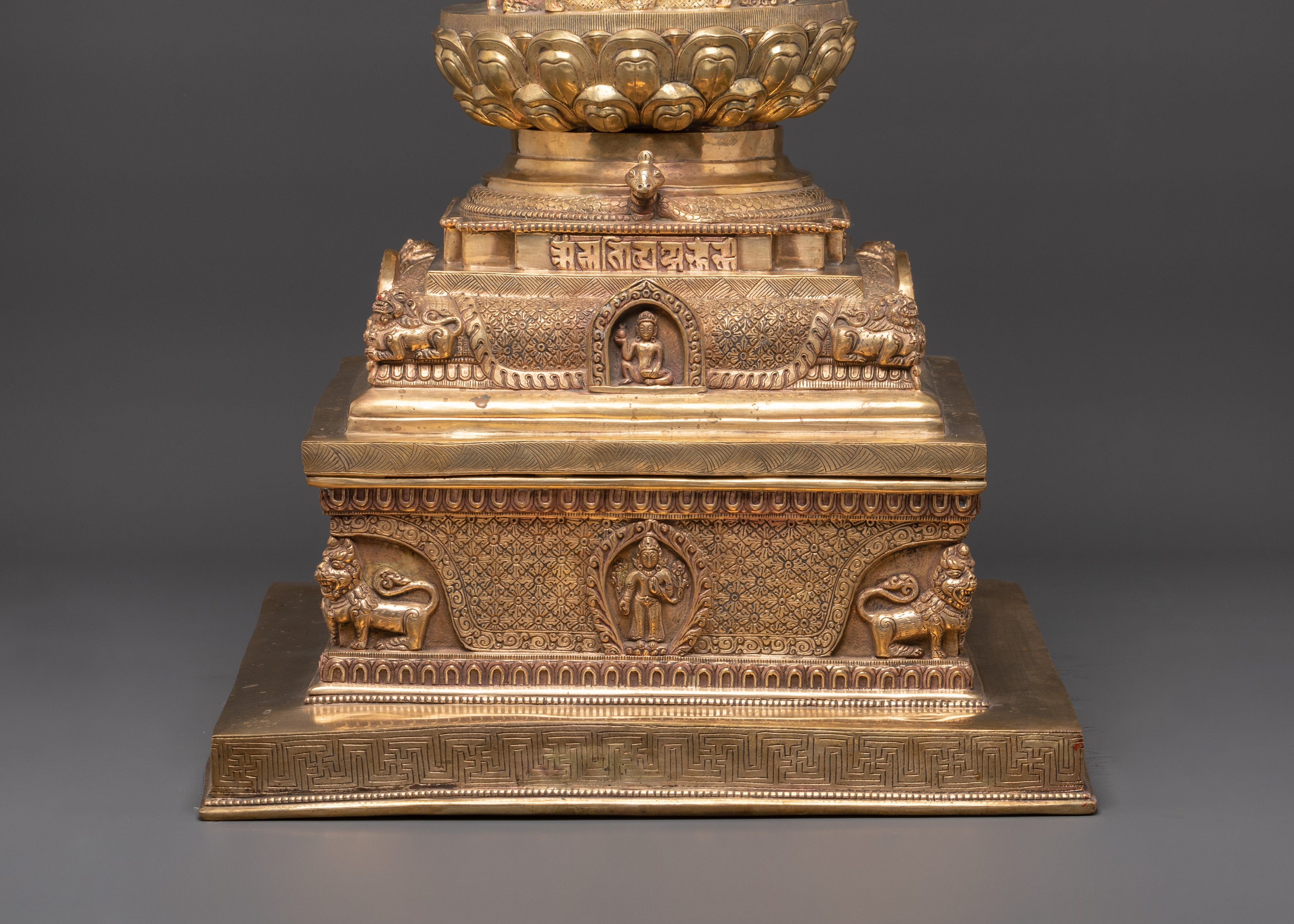 Five Dhyani Buddhas Stupa | Tibetan Temple Stupa