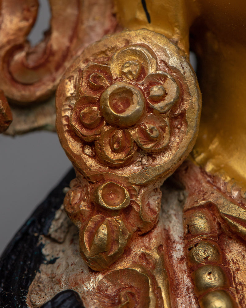 Copper White Tara Statue | Adorned in 24K Gold, Embodying Spiritual Enlightenment and Compassion