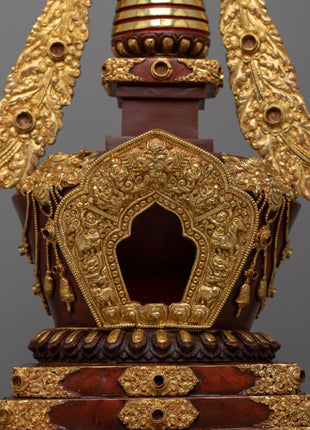Stupa of Enlightenment | Copper Stupa for Divine Radiance and Spiritual Significance