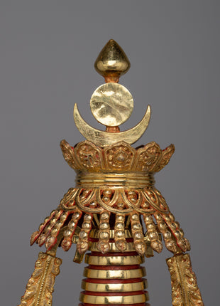 Stupa of Enlightenment | Copper Stupa for Divine Radiance and Spiritual Significance