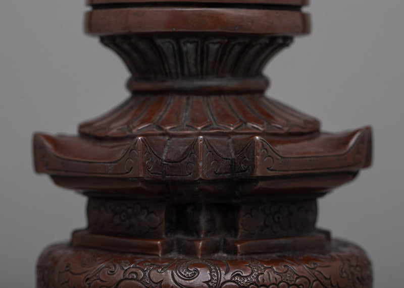 Home Decor Copper Stupa | Elevate Your Space with Spiritual Elegance