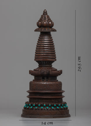 Home Decor Copper Stupa | Elevate Your Space with Spiritual Elegance