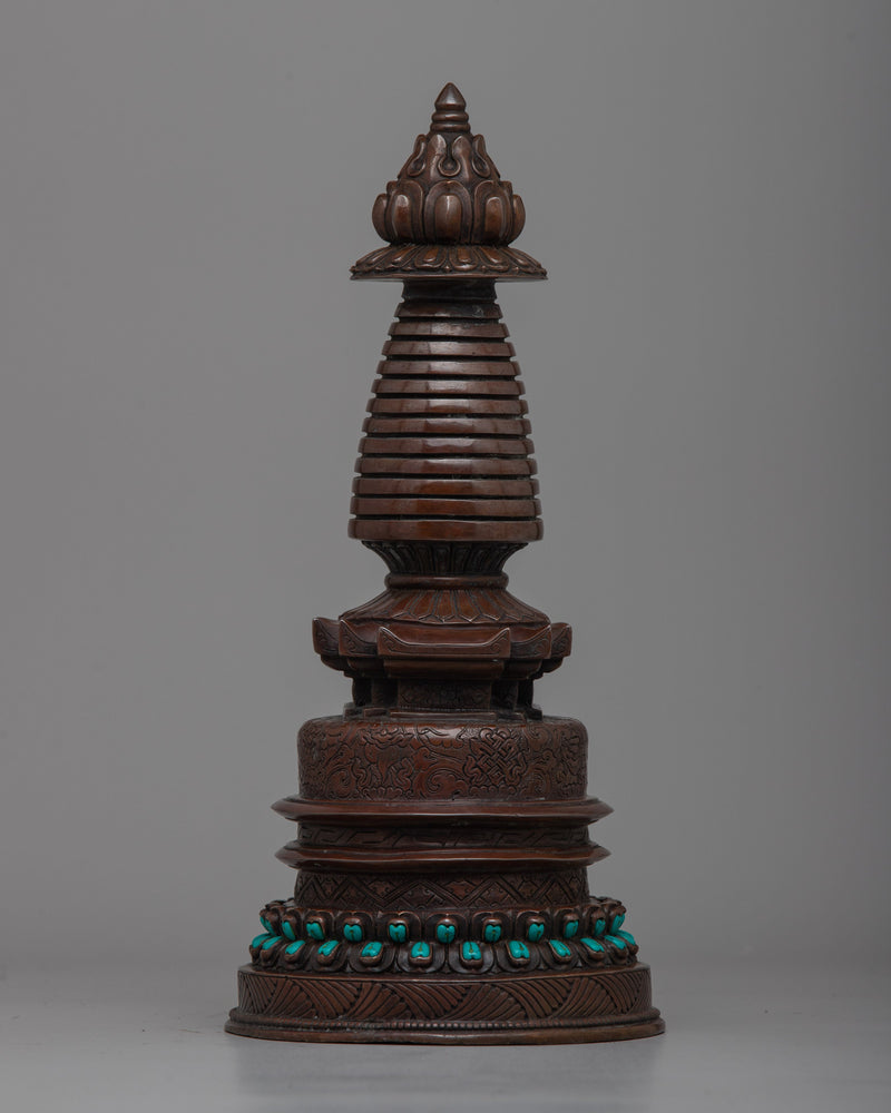 Home Decor Copper Stupa | Elevate Your Space with Spiritual Elegance