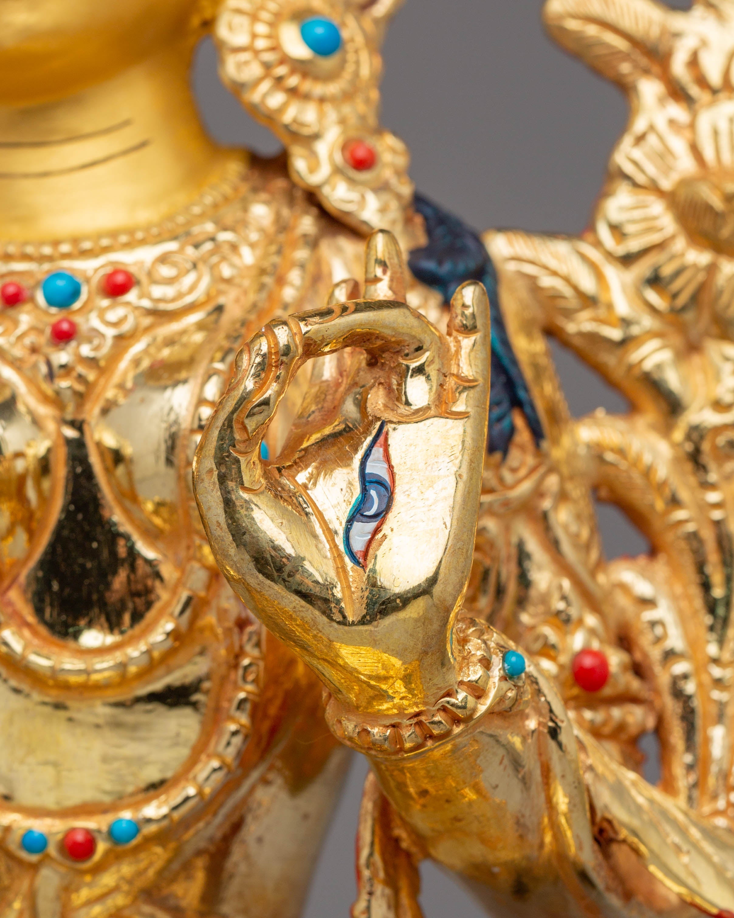 Handcrafted White Tara Copper Statue | Traditional Himalayan Artwork